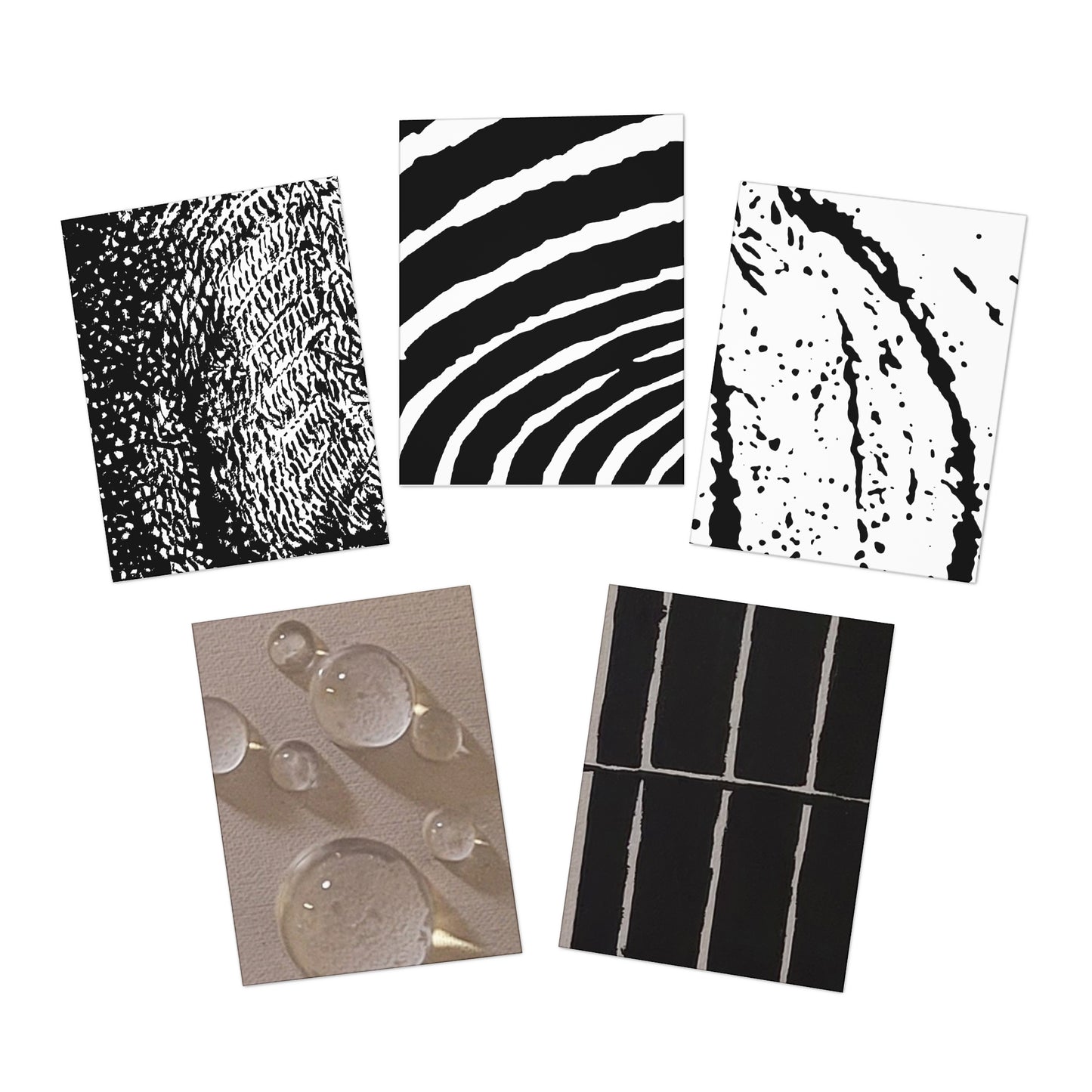 Textures2 Multi-Design Greeting Cards (5-Pack)