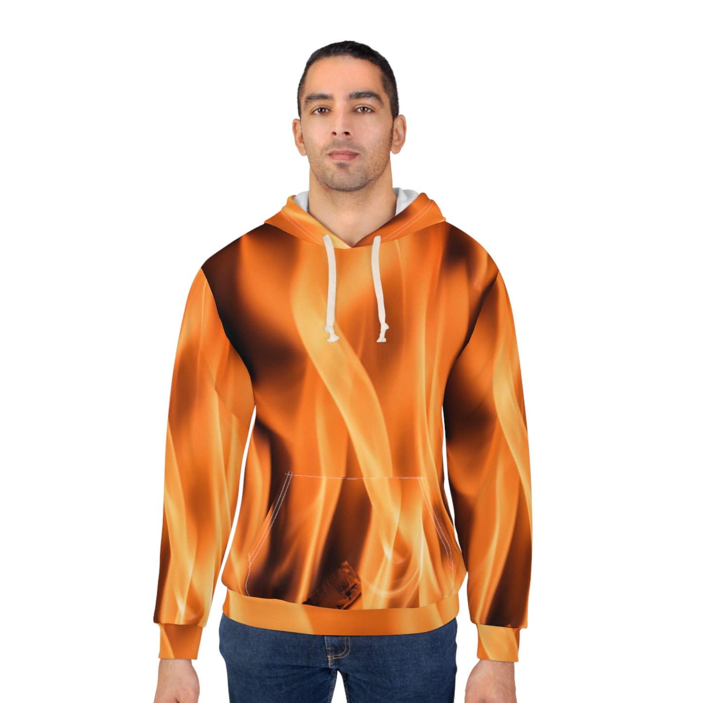 Fire Unisex Pullover Hoodie (AOP)