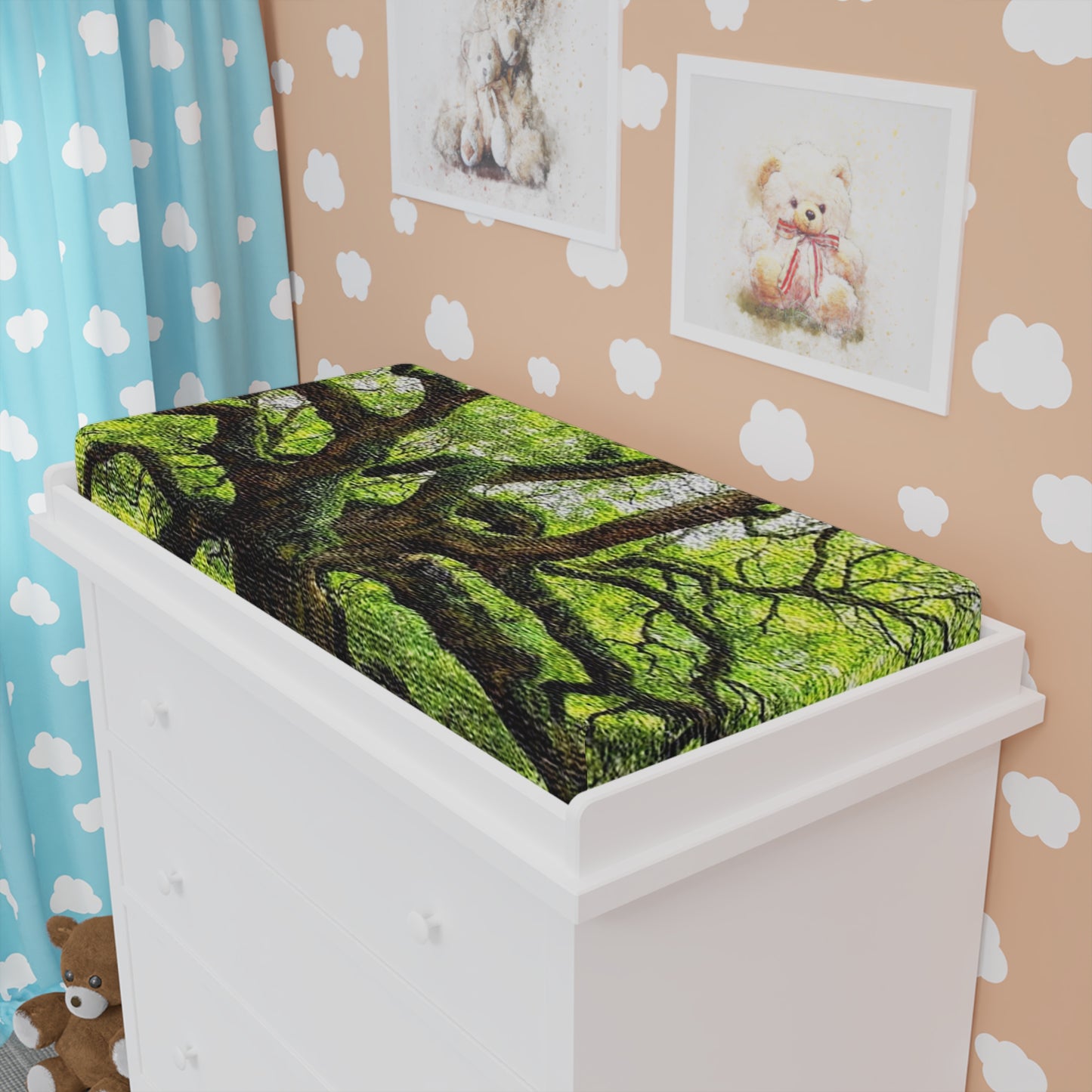 Oak Baby Changing Pad Cover