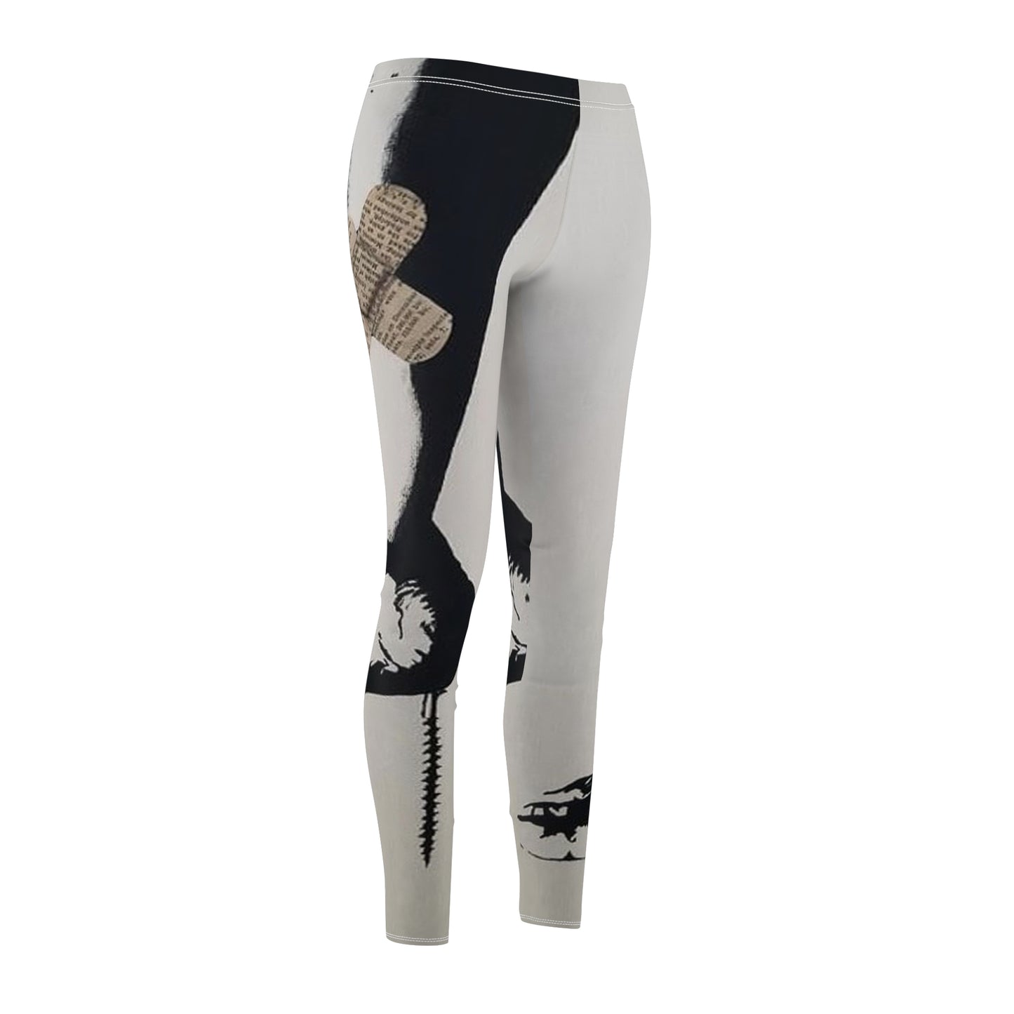 Beauty Is Pain Women's Cut & Sew Casual Leggings (AOP)