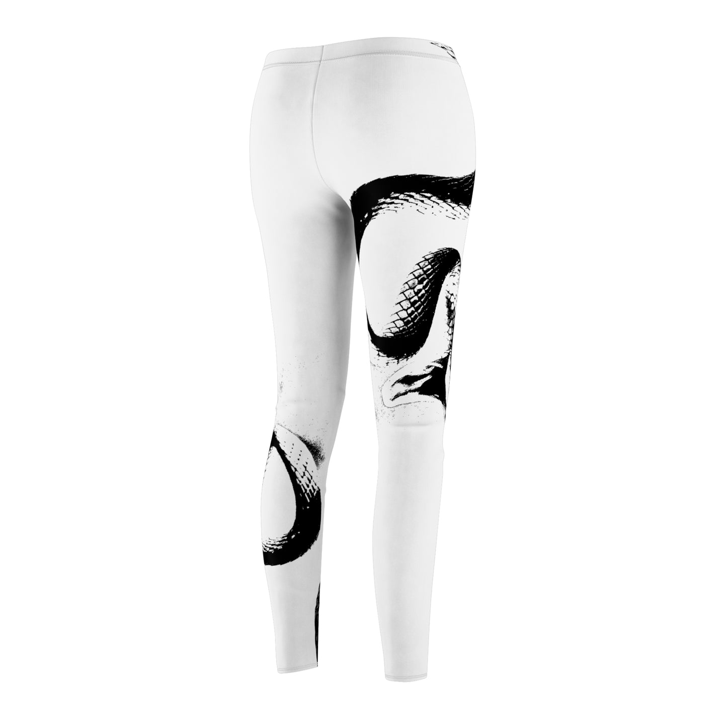 Snake Women's Cut & Sew Casual Leggings (AOP)