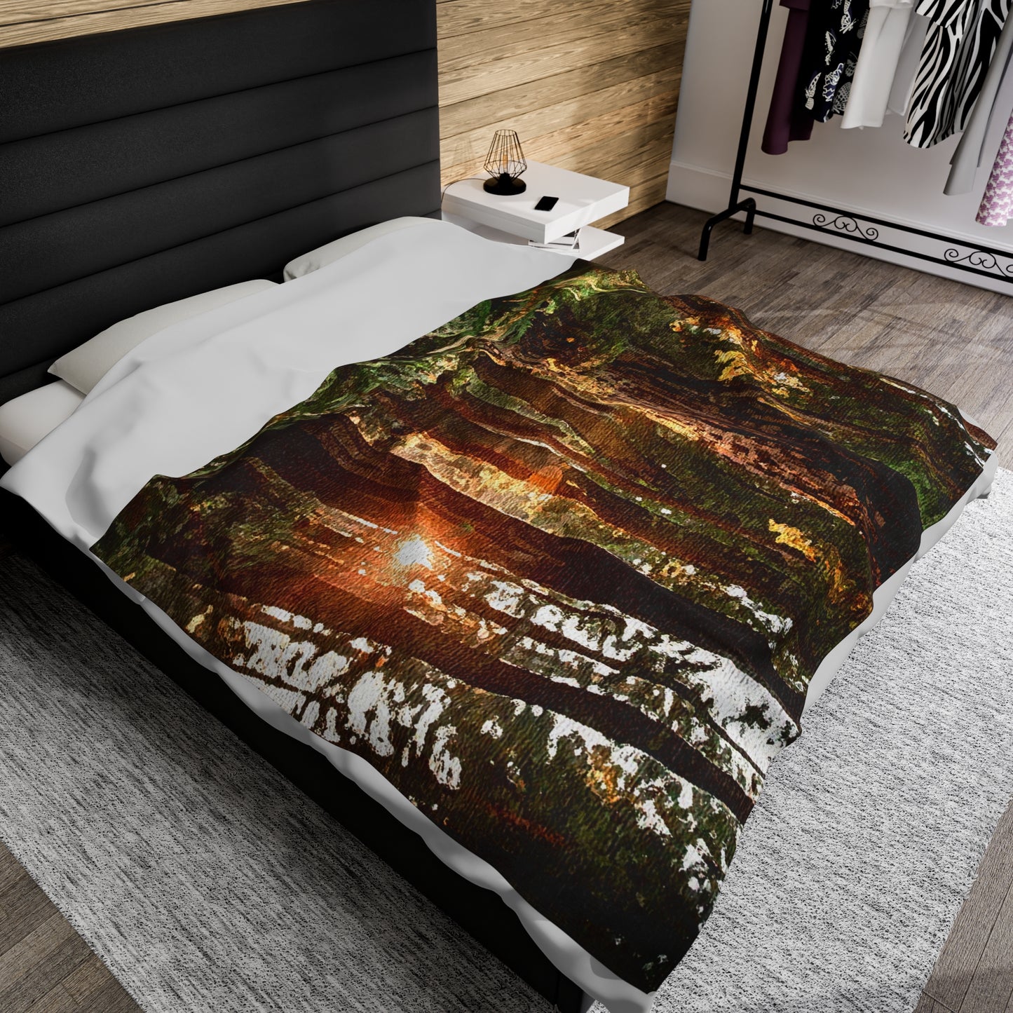 Forest Velveteen Plush Blanket