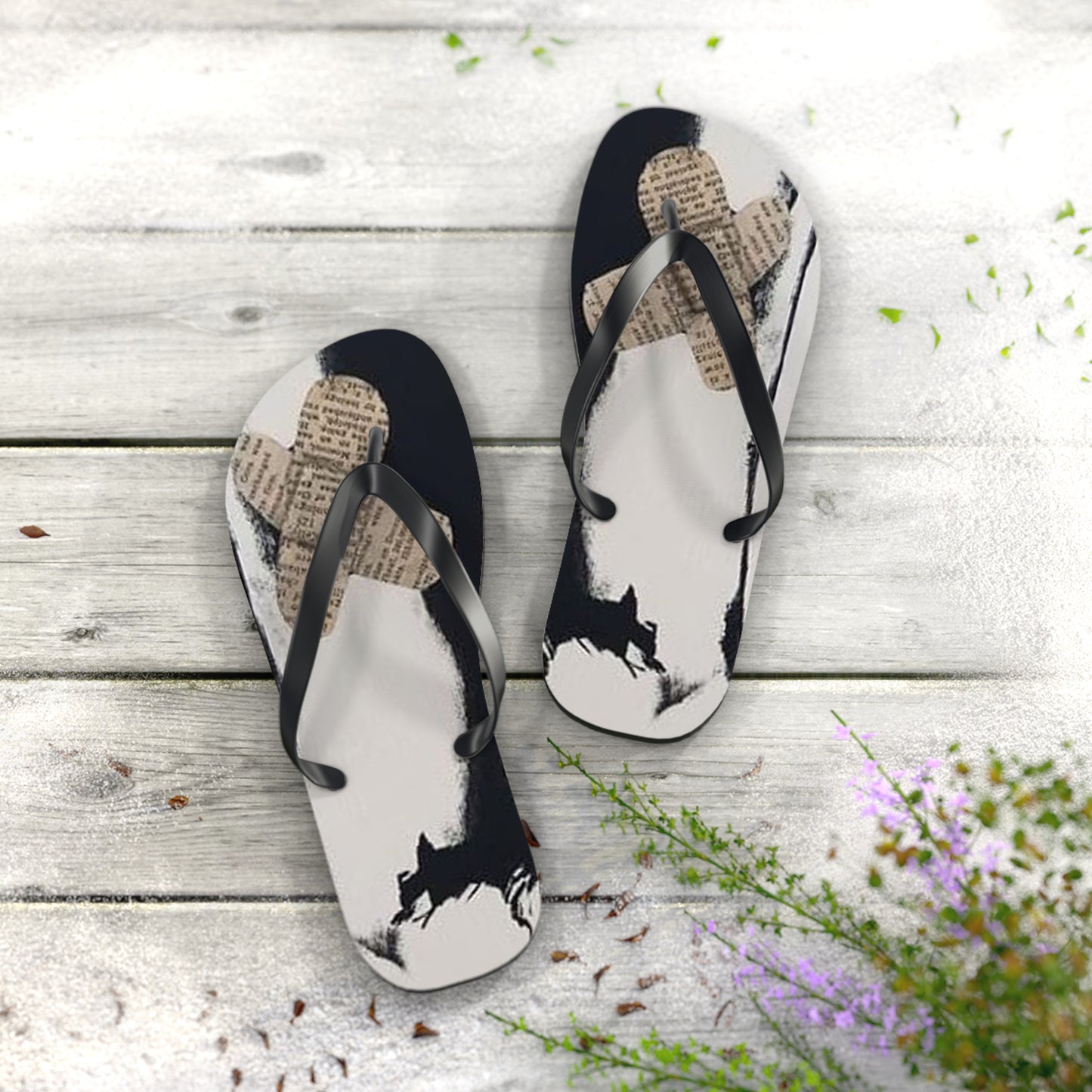 Beauty Is Pain Flip Flops