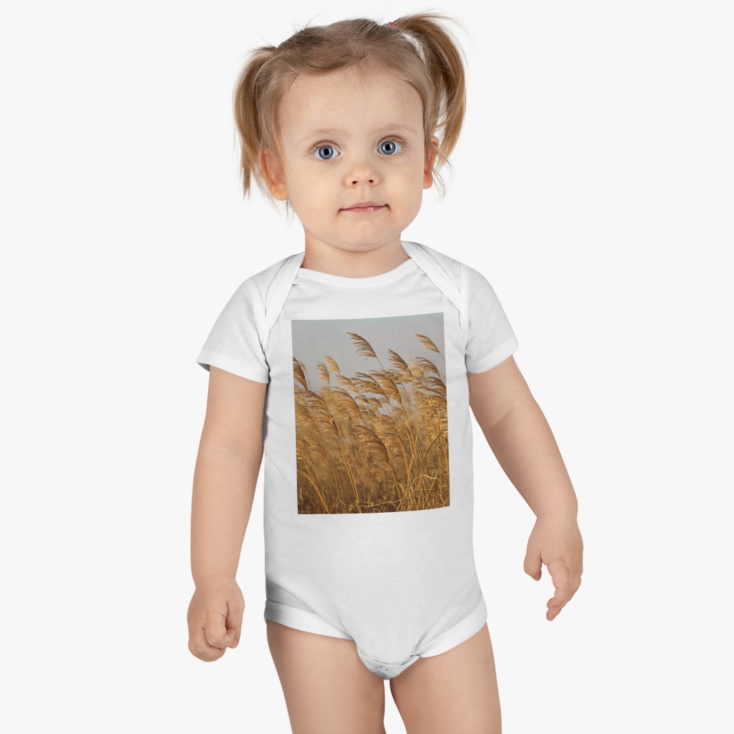 Golden Grass Onesie® Organic Baby Bodysuit