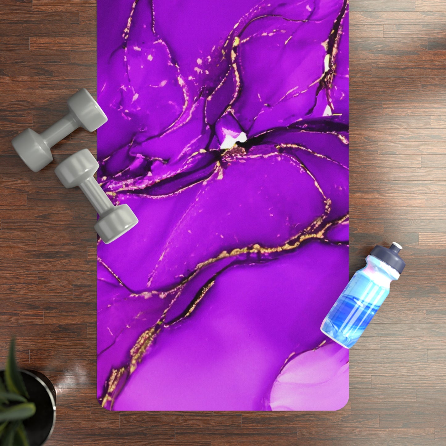 Purple Rubber Yoga Mat