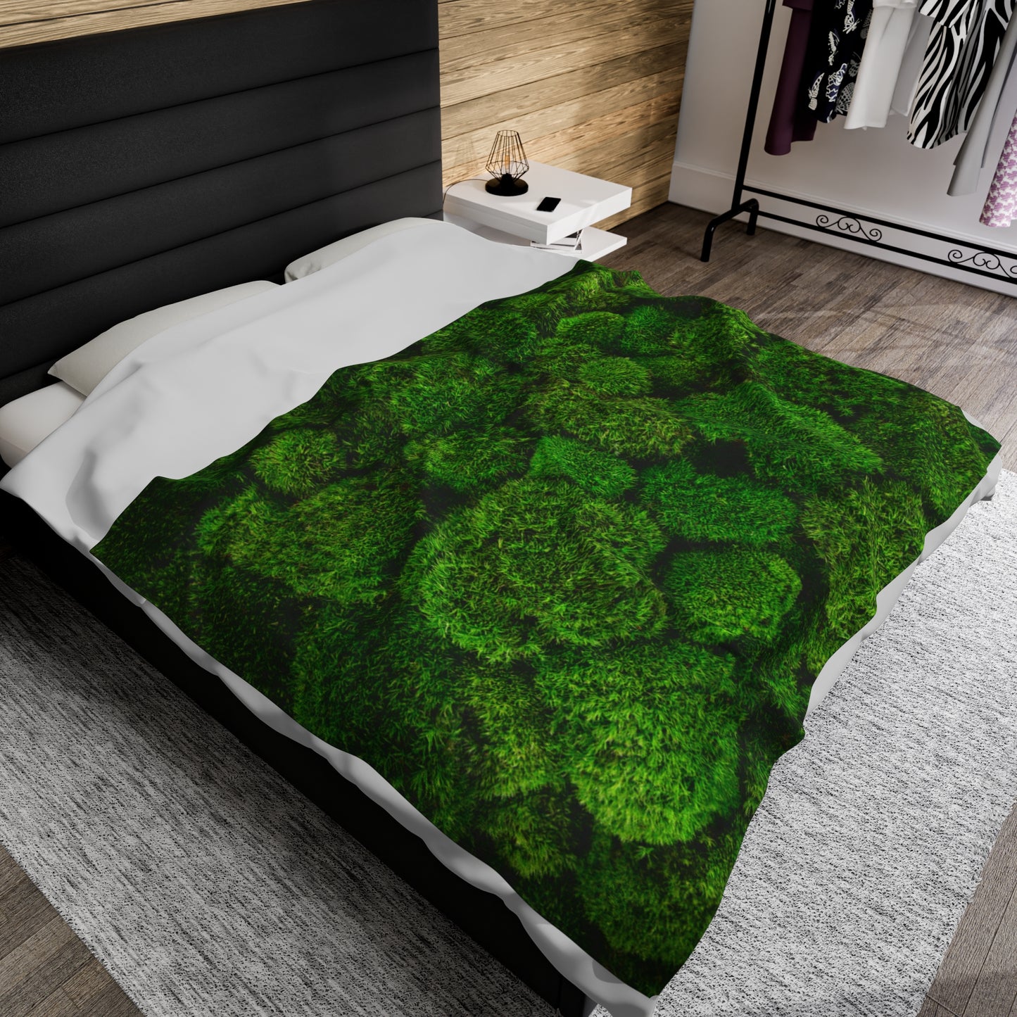 Moss Velveteen Plush Blanket