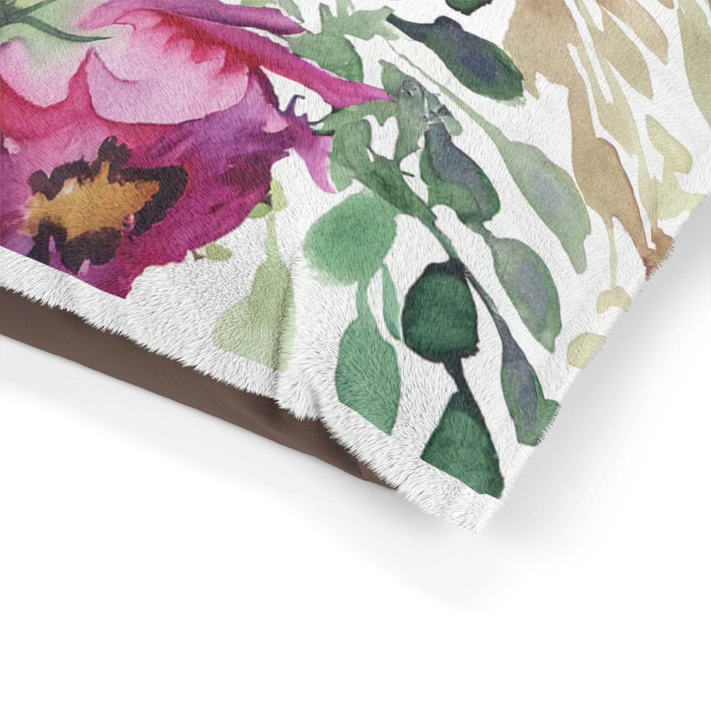 Floral Watercolor Pet Bed