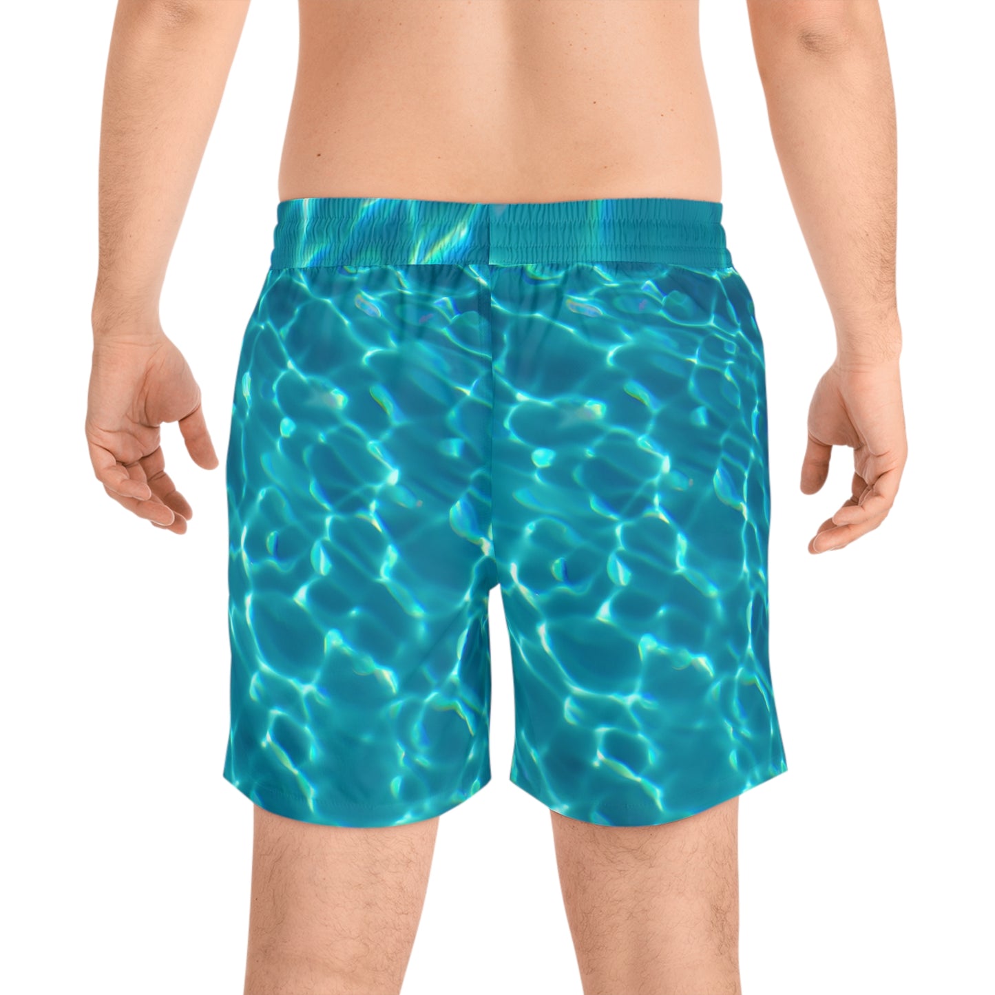 Water Men's Mid-Length Swim Shorts (AOP)