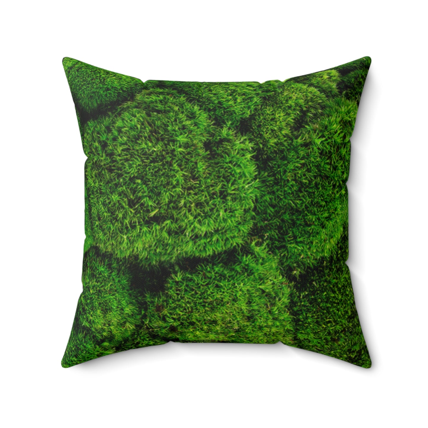 Moss Faux Suede Square Pillow