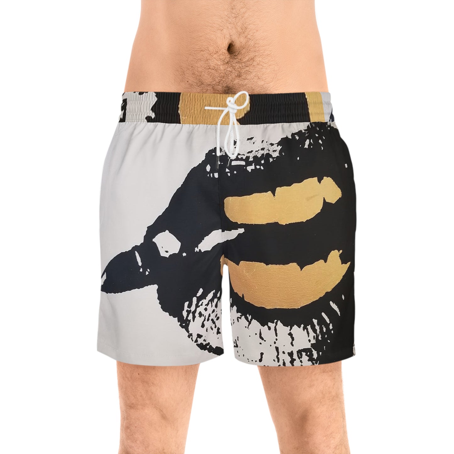 Bite The Bullet Men's Mid-Length Swim Shorts (AOP)