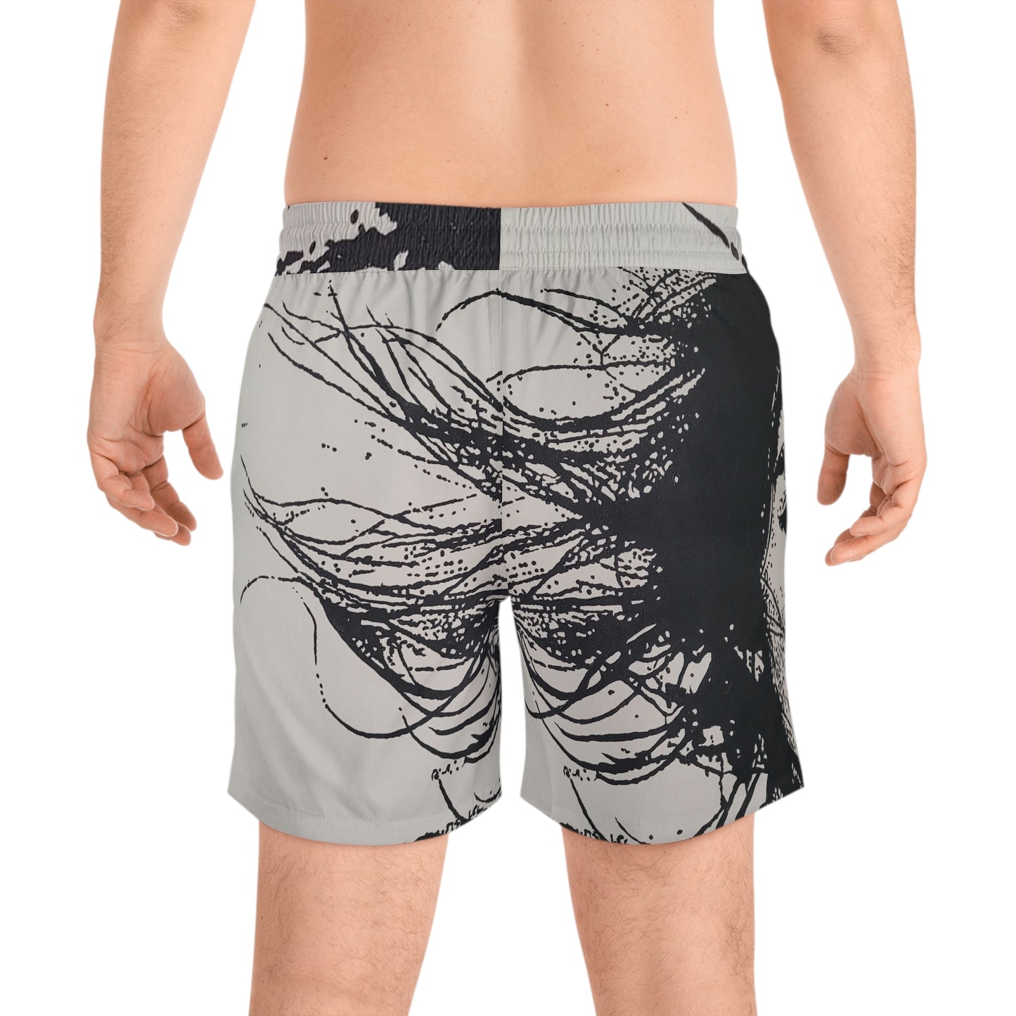 Windswept Men's Mid-Length Swim Shorts (AOP)