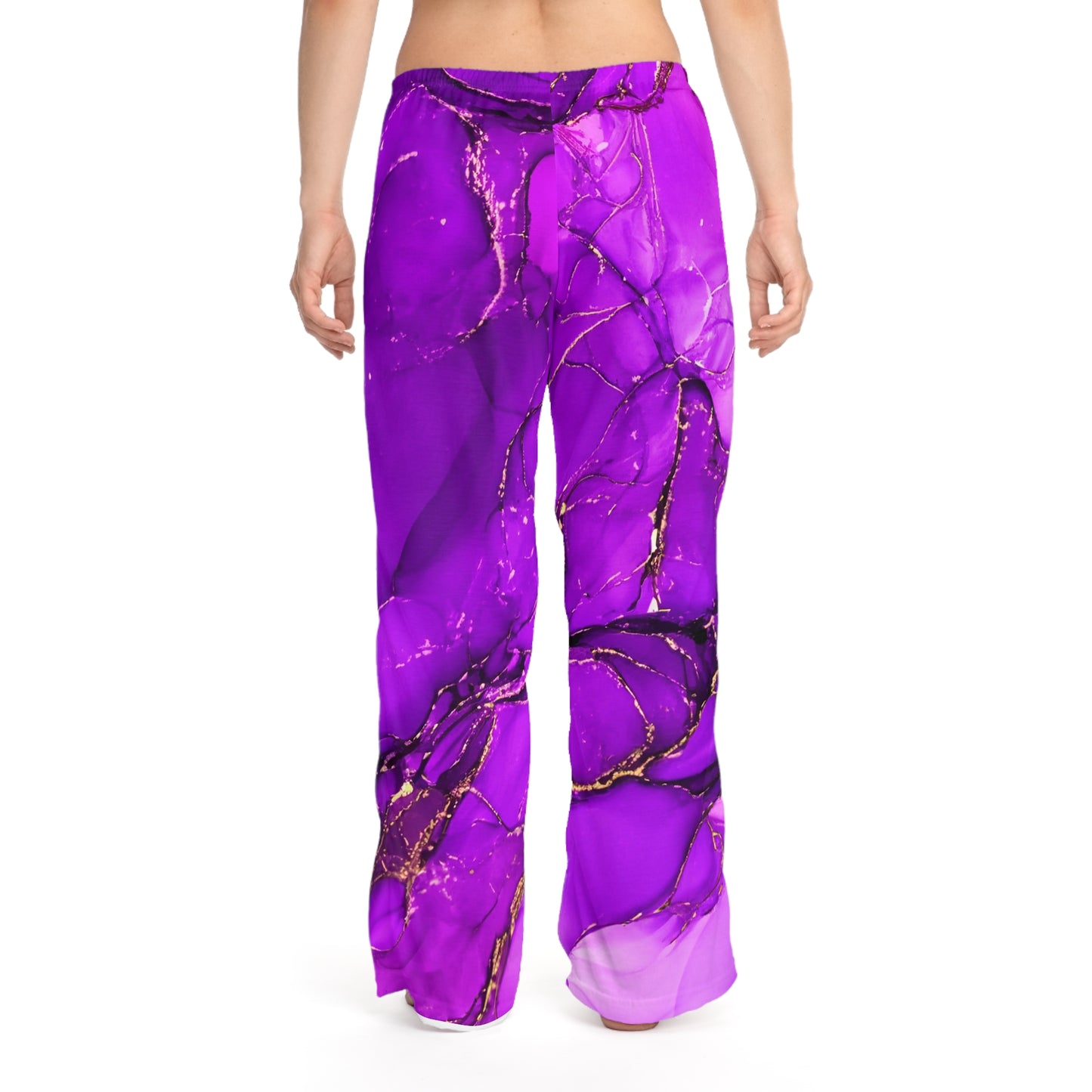 Purple Women's Pajama Pants (AOP)