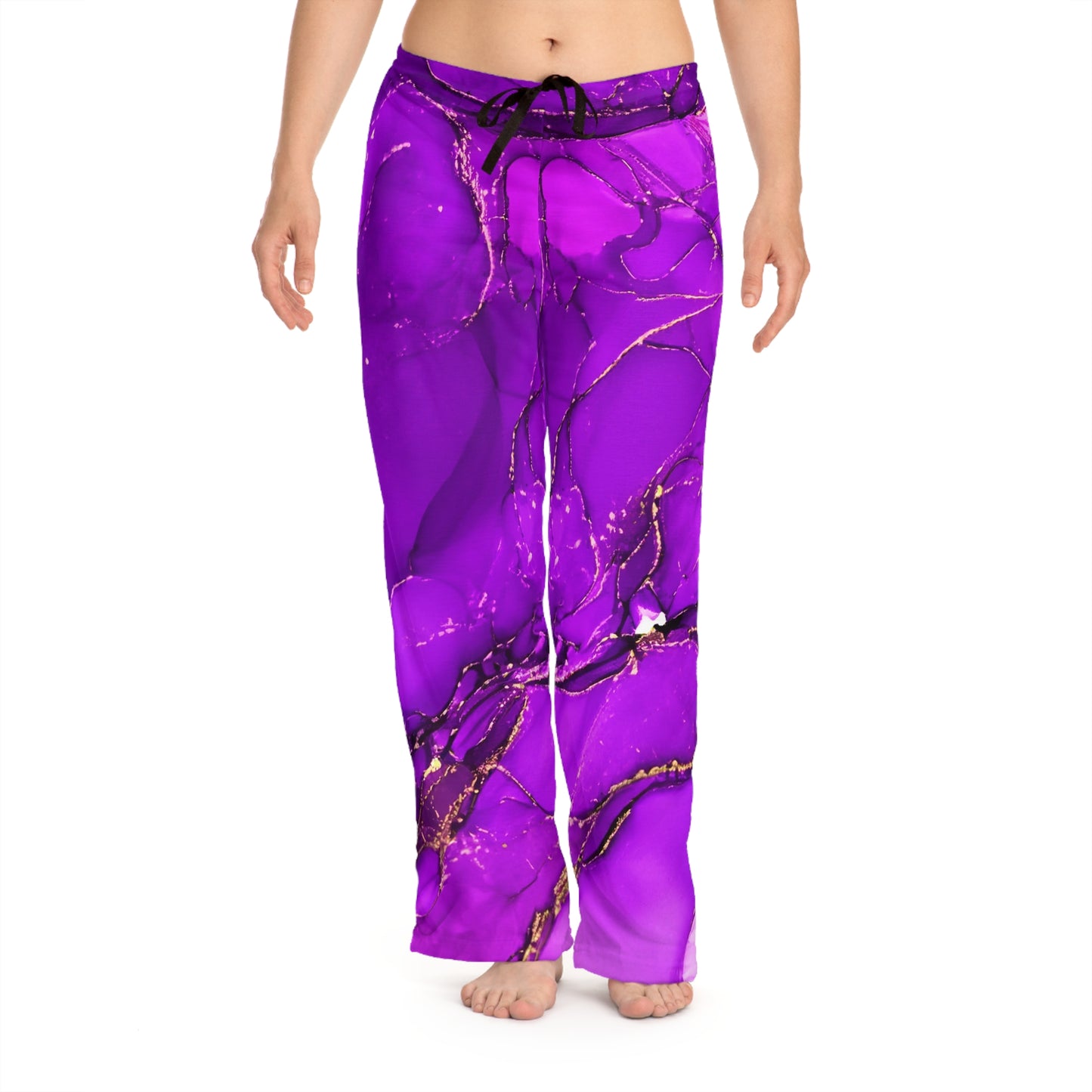 Purple Women's Pajama Pants (AOP)