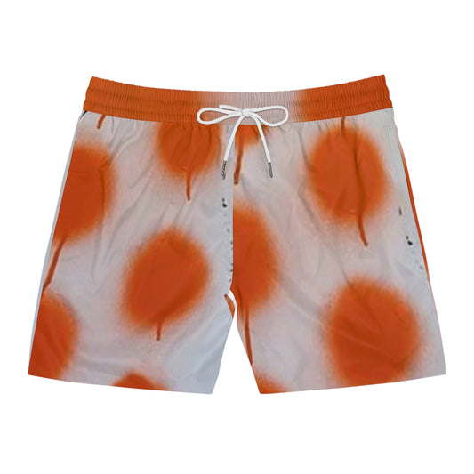 Behind My Back Men's Mid-Length Swim Shorts (AOP)