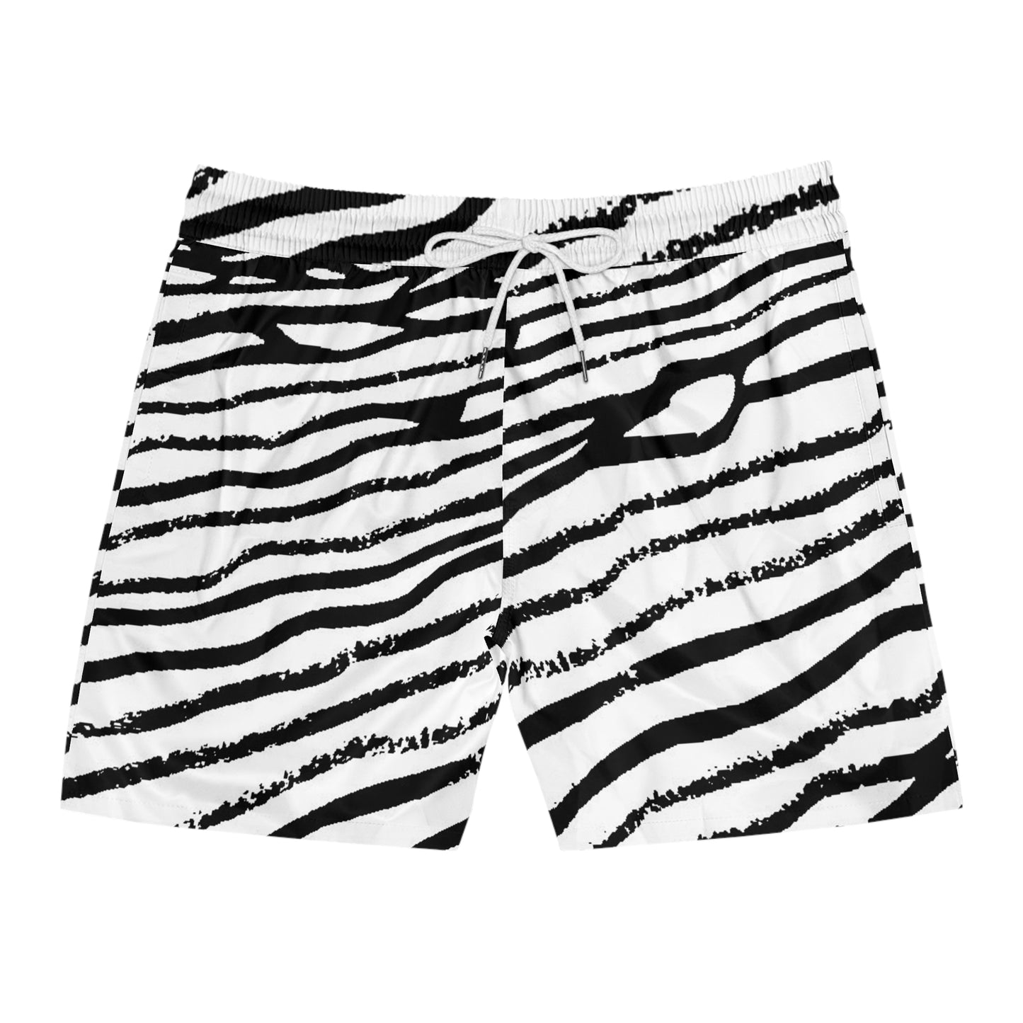 Lines Men's Mid-Length Swim Shorts (AOP)