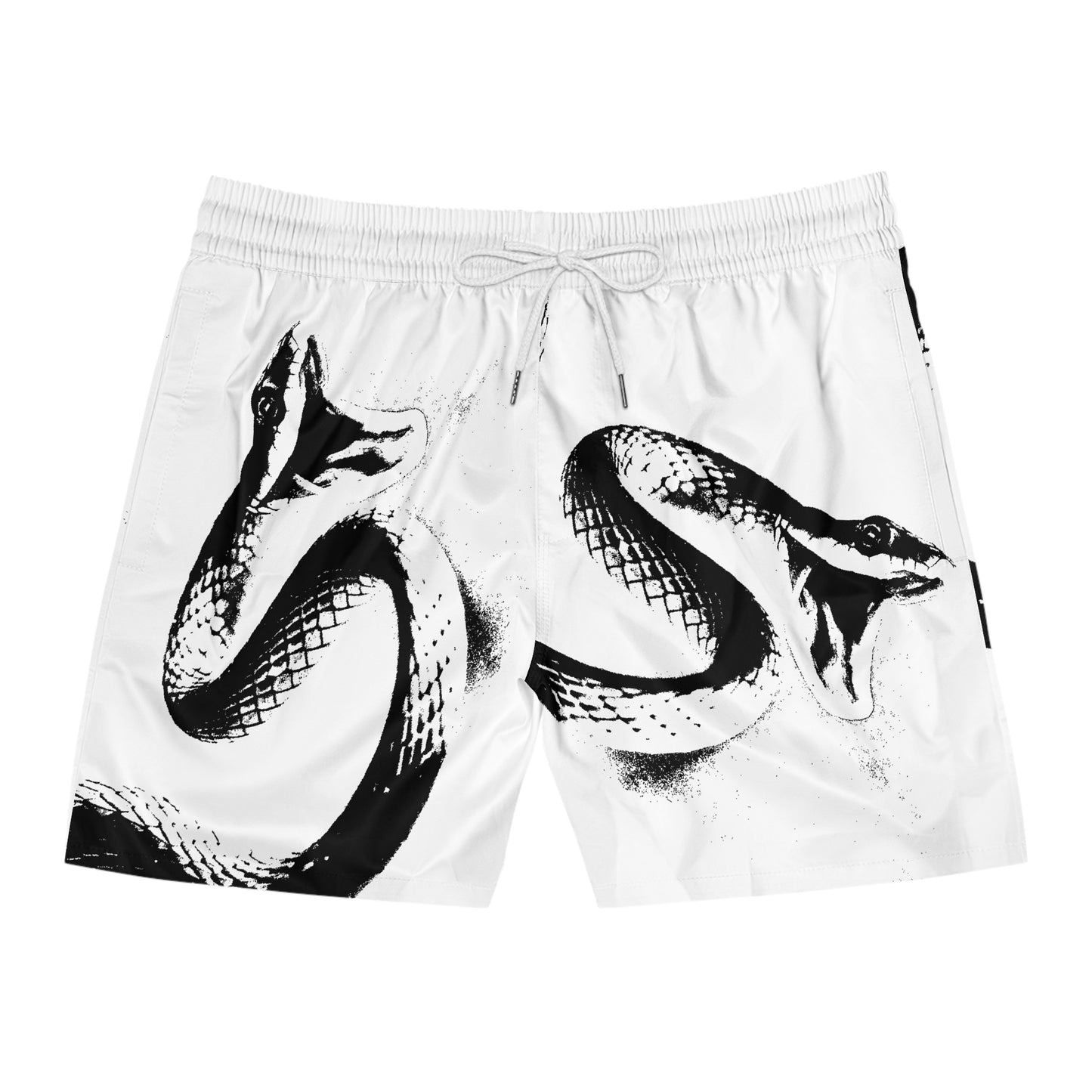 Snake Men's Mid-Length Swim Shorts (AOP)