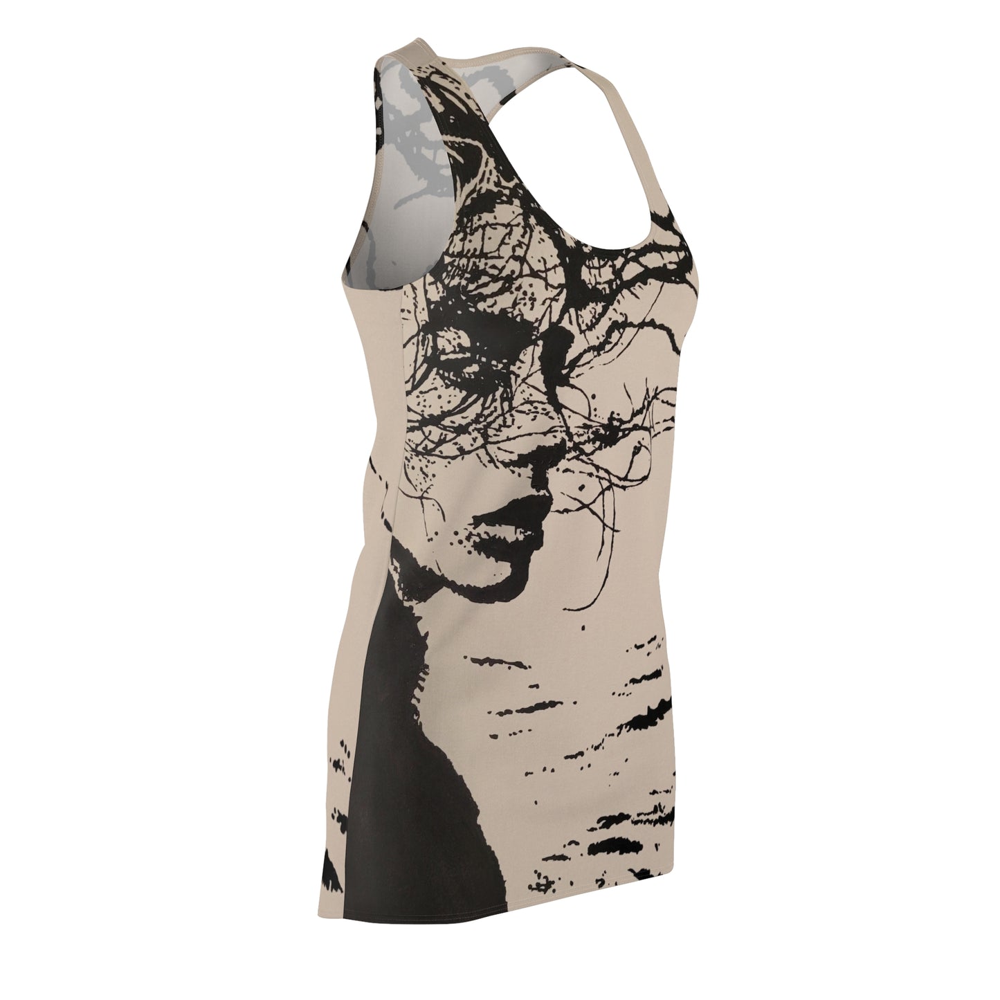 Brigitte By The Water Women's Cut & Sew Racerback Dress (AOP)