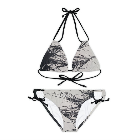 Windswept Strappy Bikini Set (AOP)