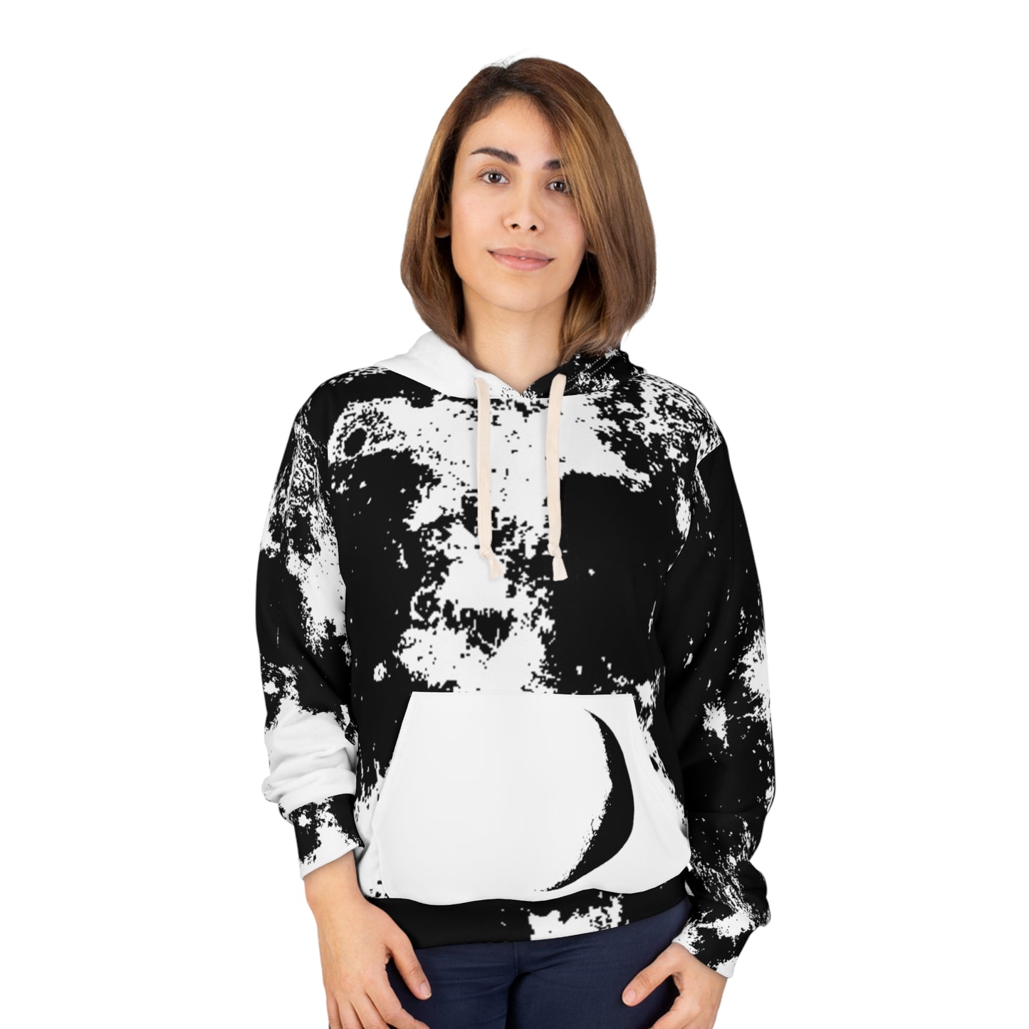 Moon Unisex Pullover Hoodie (AOP)