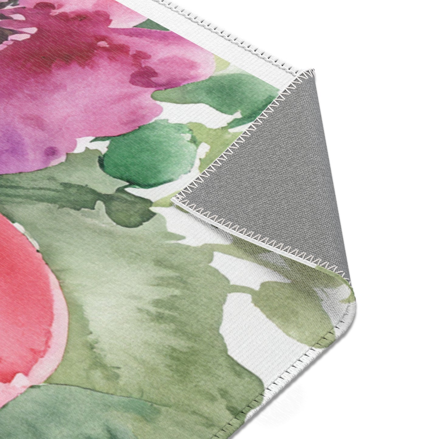 Flower Watercolor Area Rugs