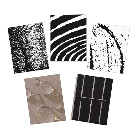 Textures2 Multi-Design Greeting Cards (5-Pack)