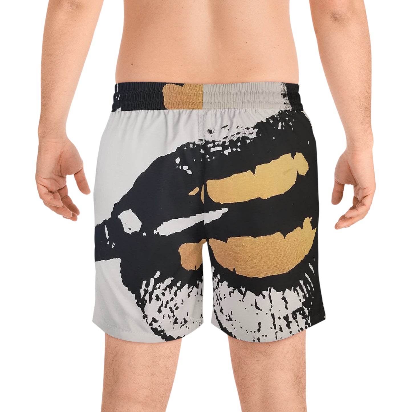 Bite The Bullet Men's Mid-Length Swim Shorts (AOP)