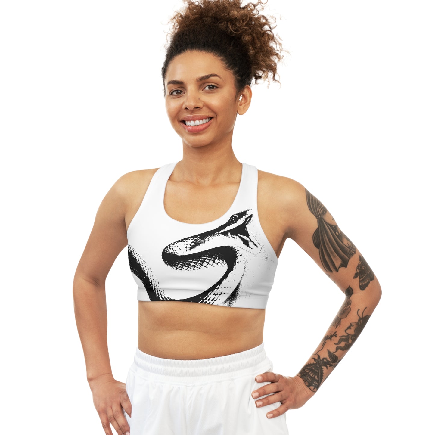 Snake Seamless Sports Bra (AOP)