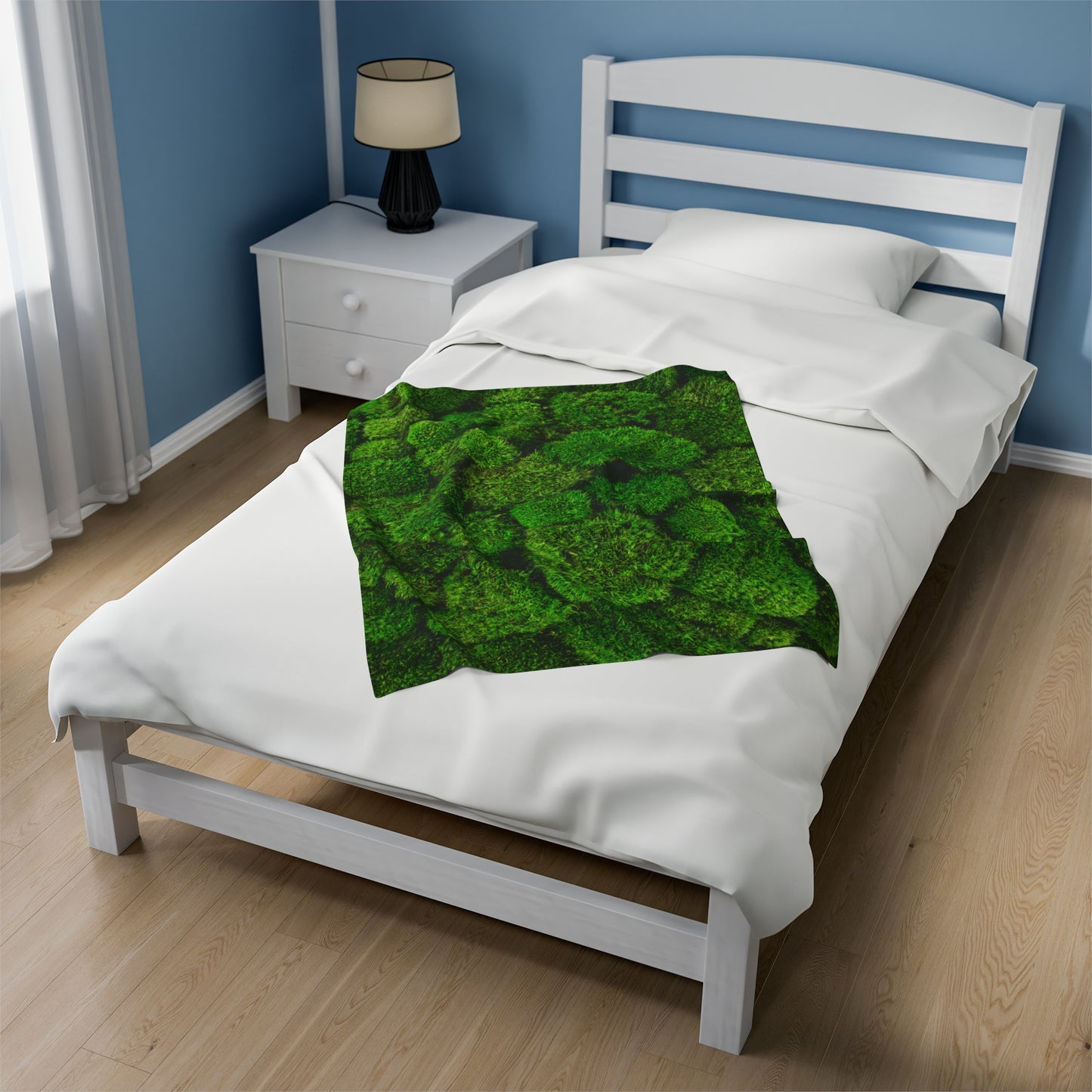 Moss Velveteen Plush Blanket