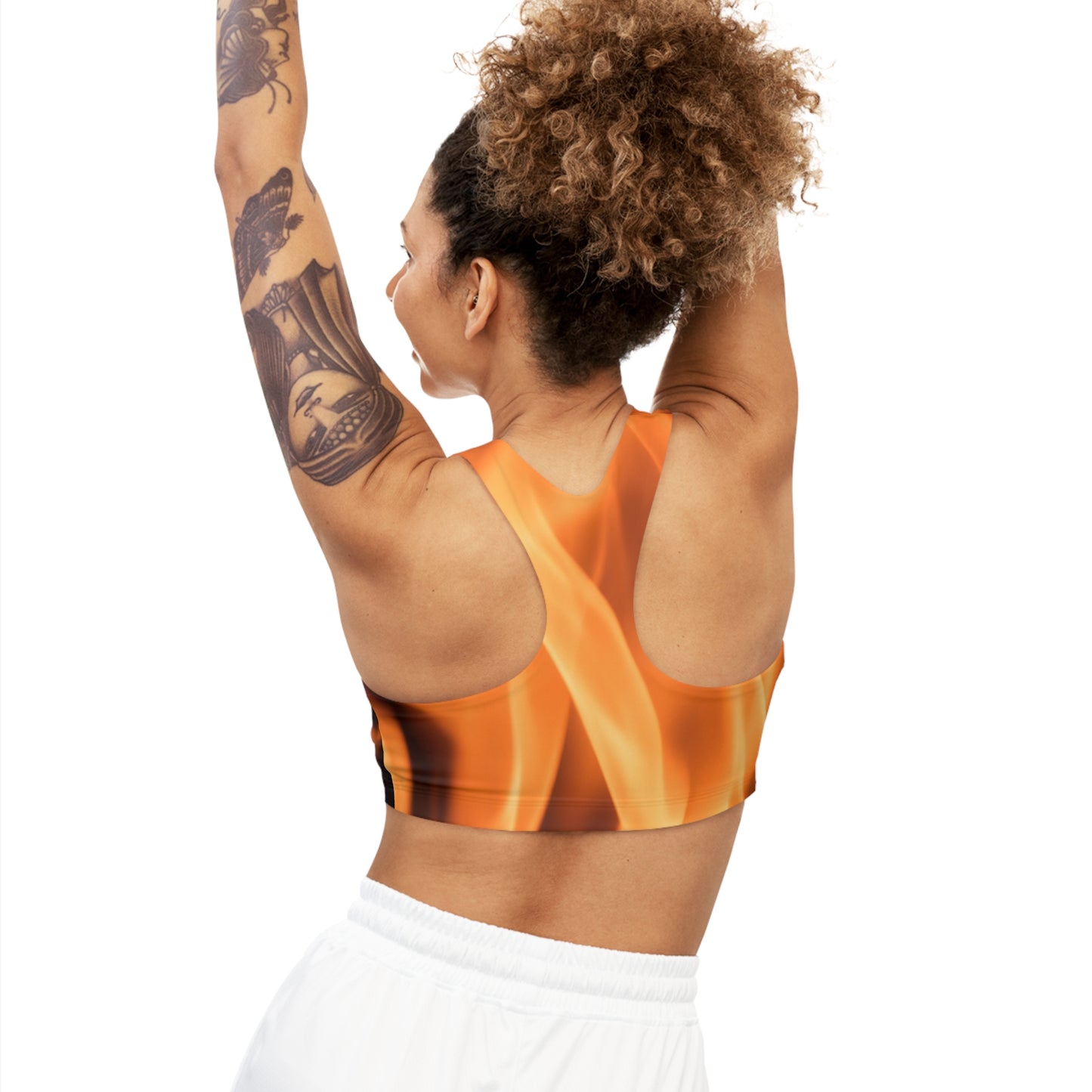 Fire Seamless Sports Bra (AOP)