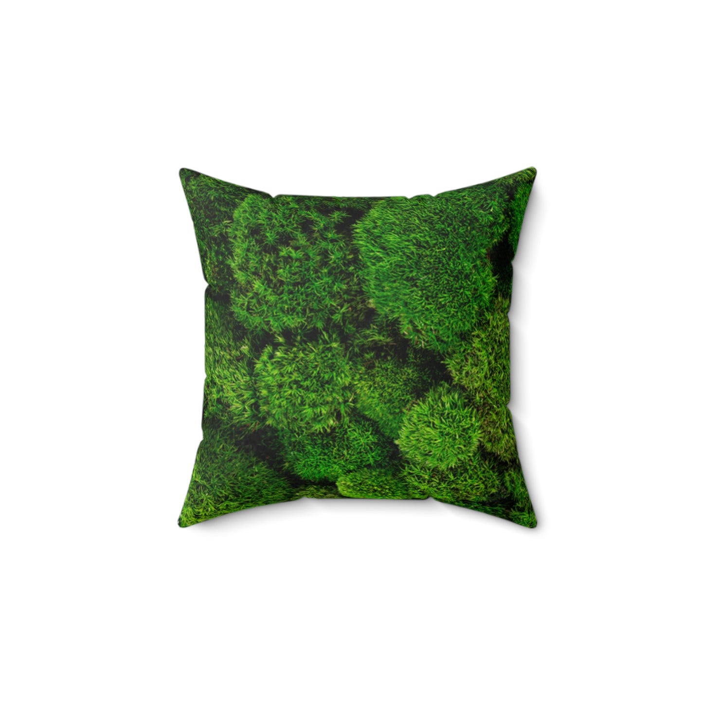 Moss Faux Suede Square Pillow