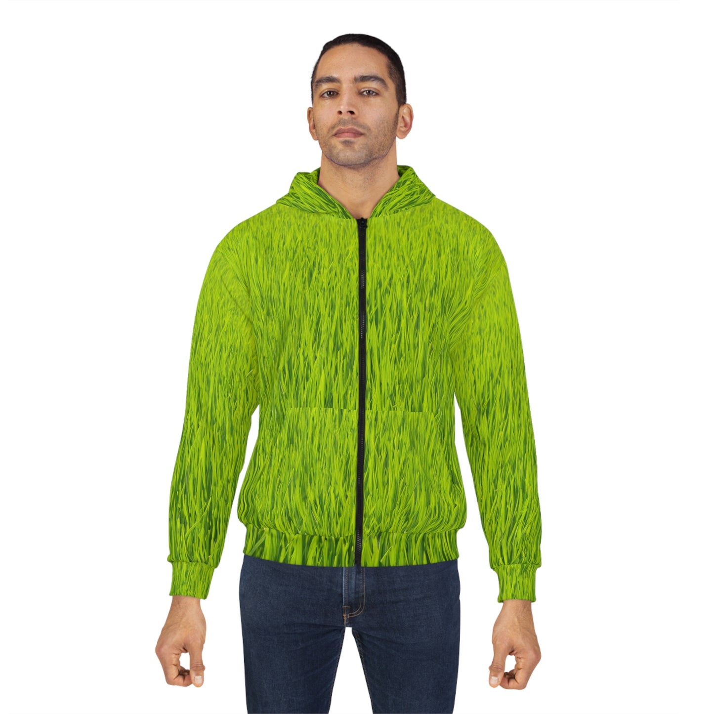 Grass Unisex Zip Hoodie (AOP)