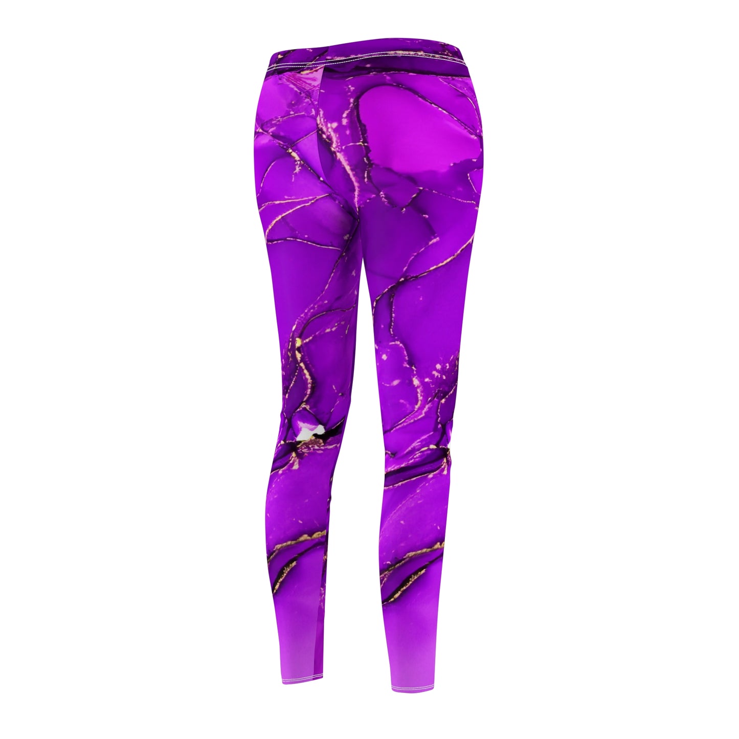 Purple Women's Cut & Sew Casual Leggings (AOP)