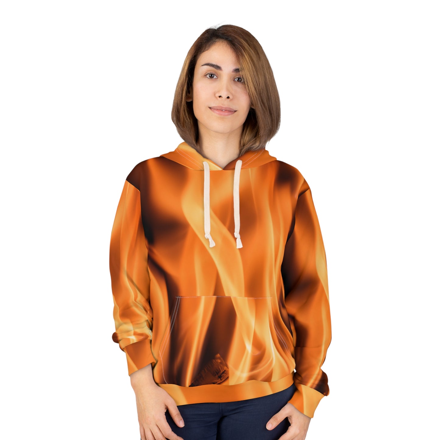 Fire Unisex Pullover Hoodie (AOP)