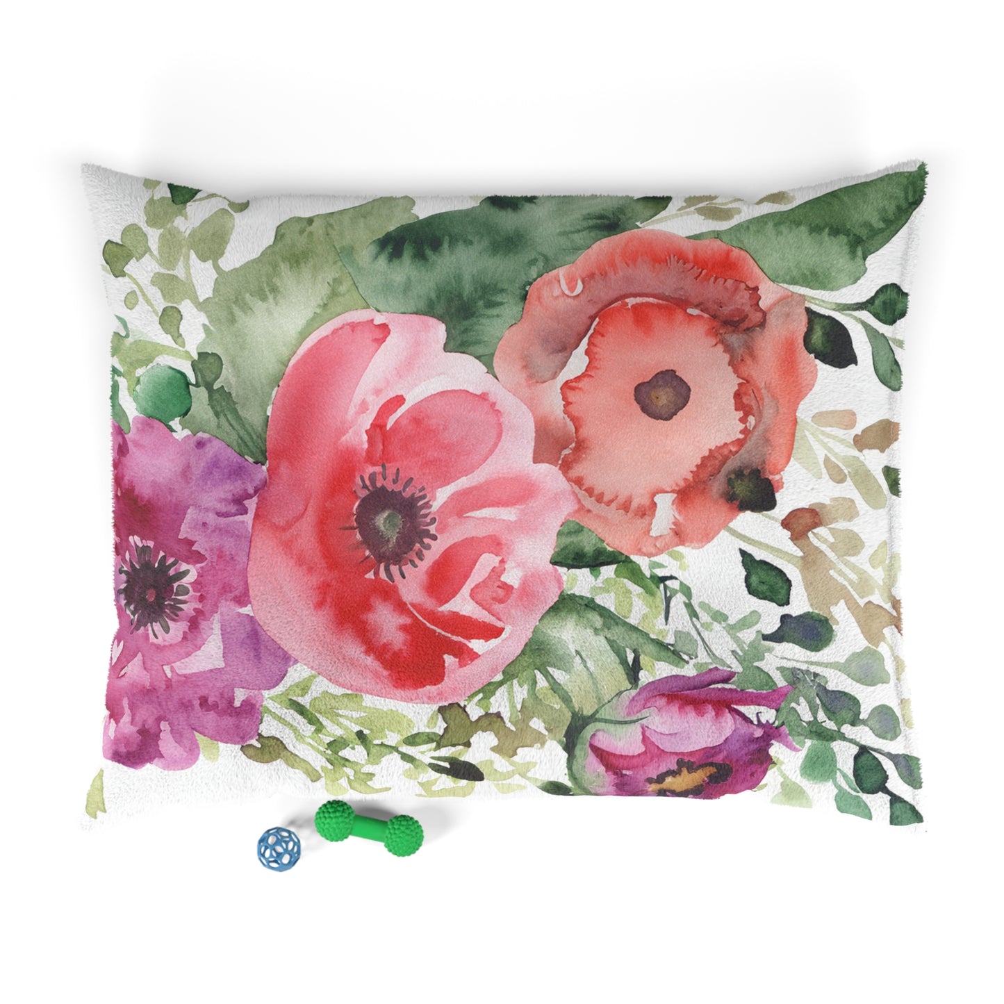 Floral Watercolor Pet Bed