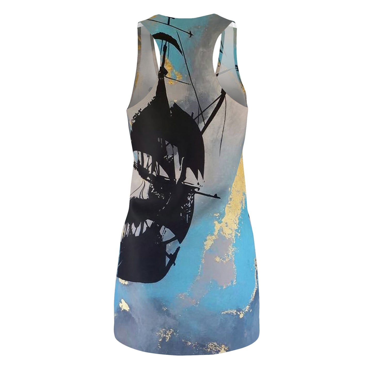 Ghost Ship Women's Cut & Sew Racerback Dress (AOP)