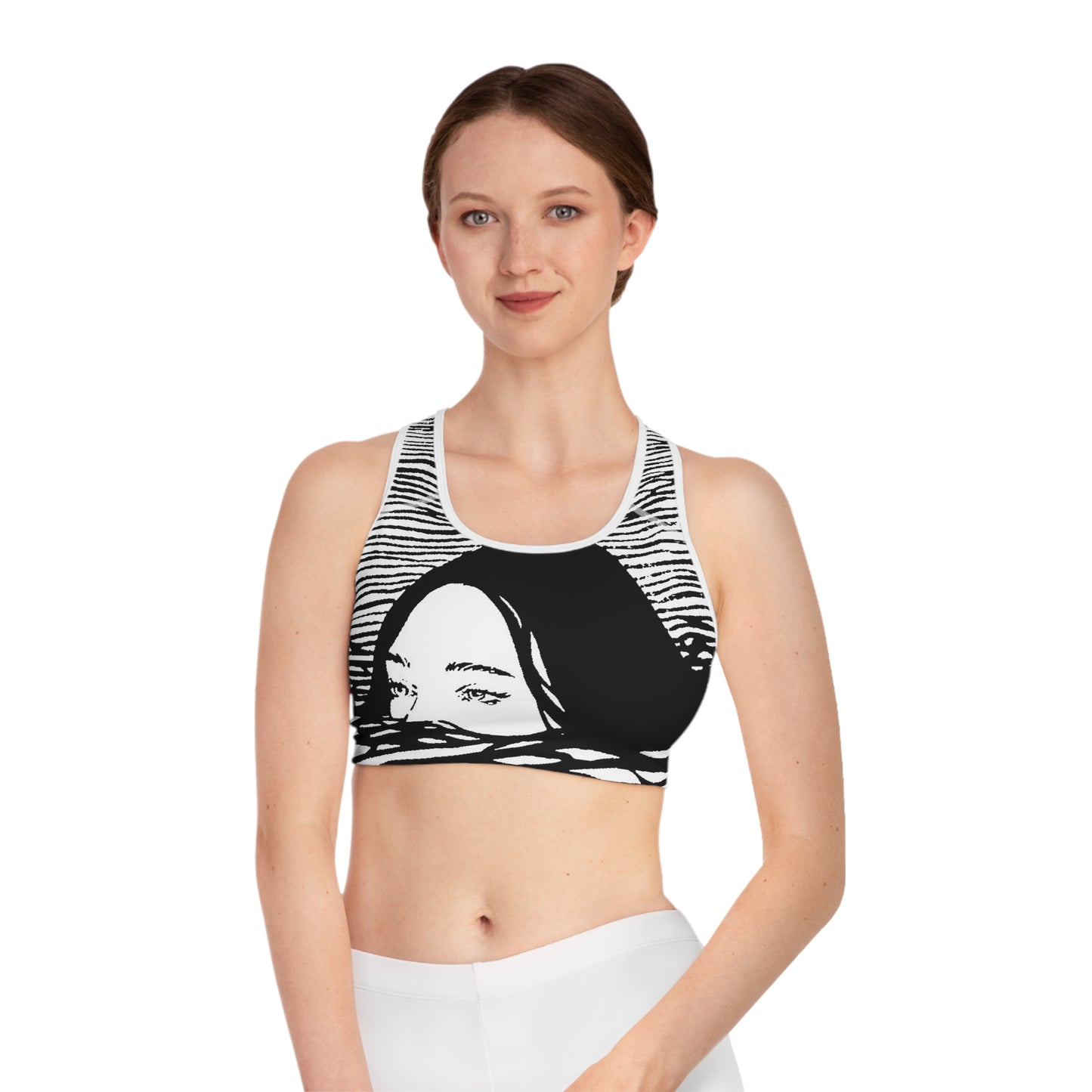 Deep Sports Bra (AOP)