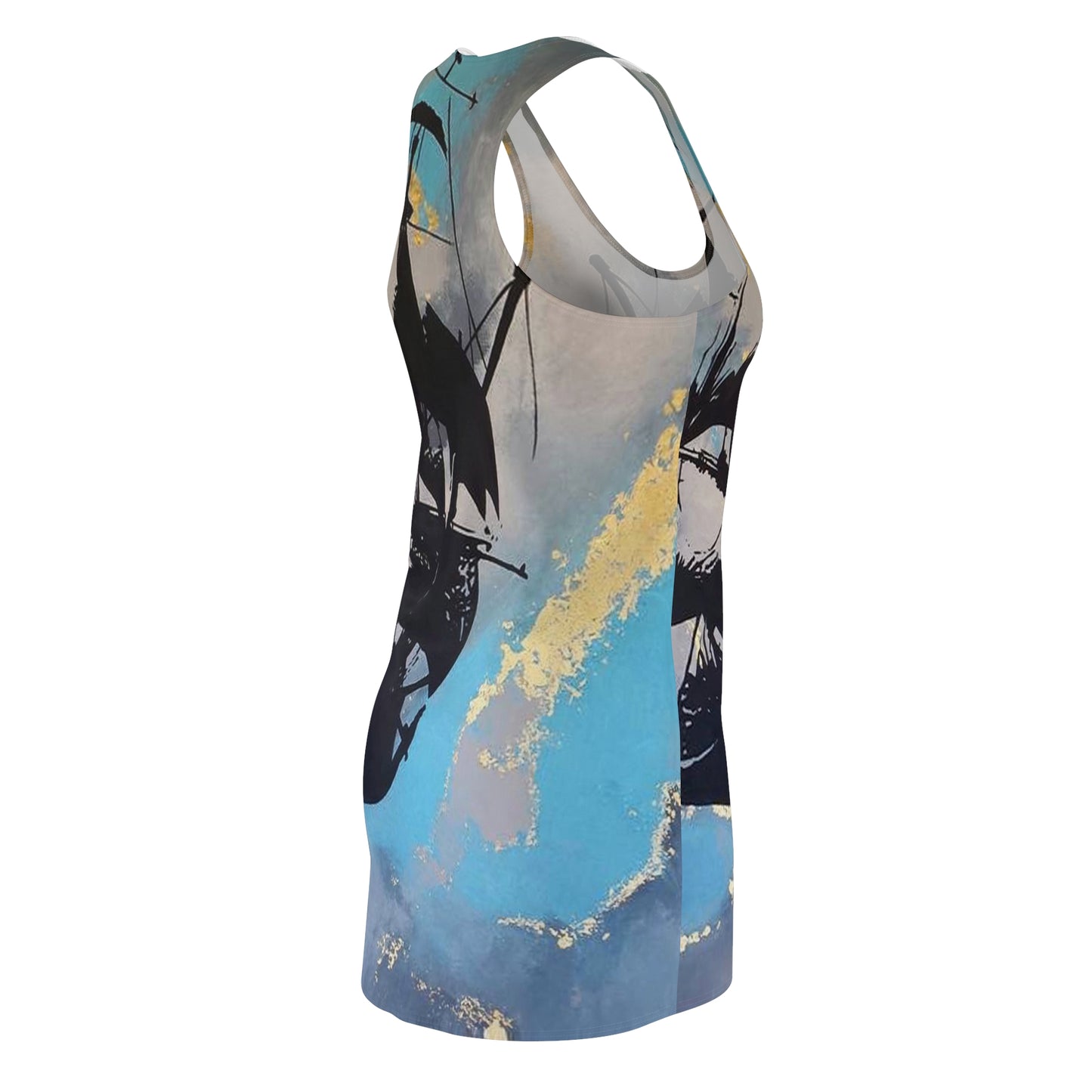 Ghost Ship Women's Cut & Sew Racerback Dress (AOP)