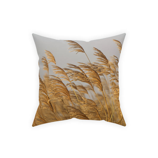 Golden Grass Broadcloth Pillow