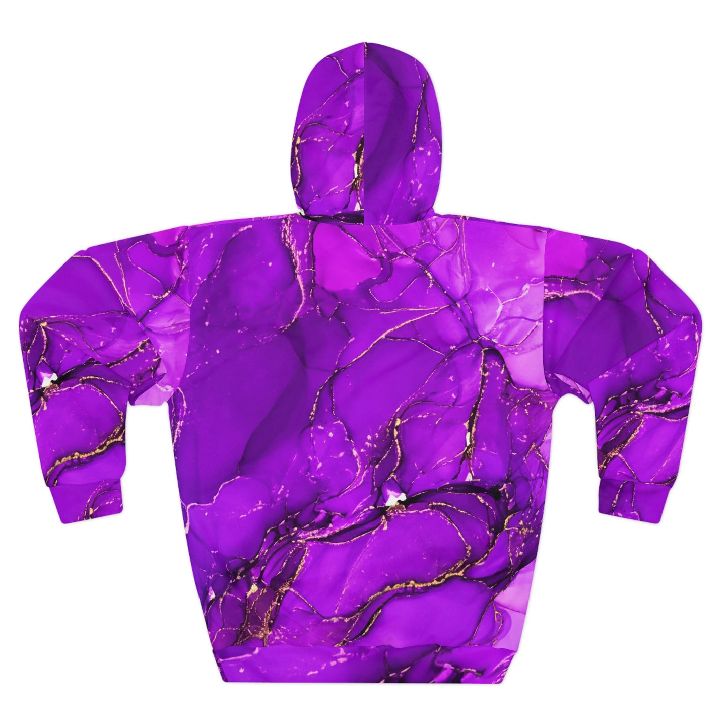 Purple Unisex Pullover Hoodie (AOP)