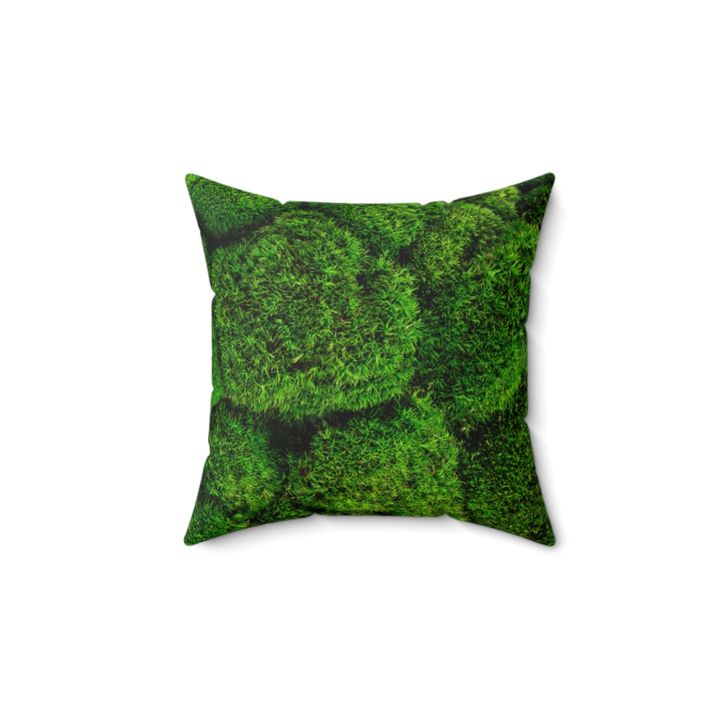 Moss Faux Suede Square Pillow