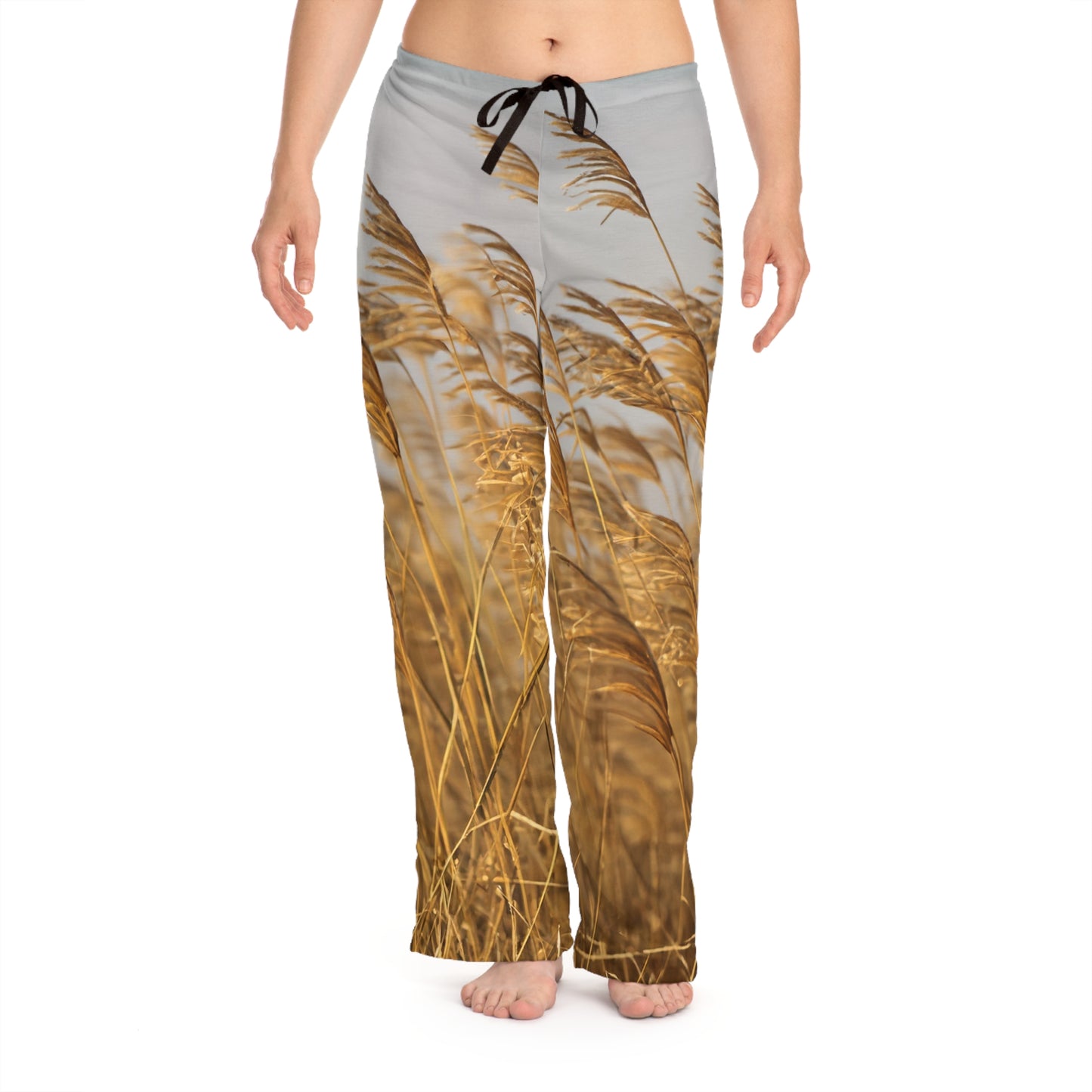 Golden Grass Women's Pajama Pants (AOP)