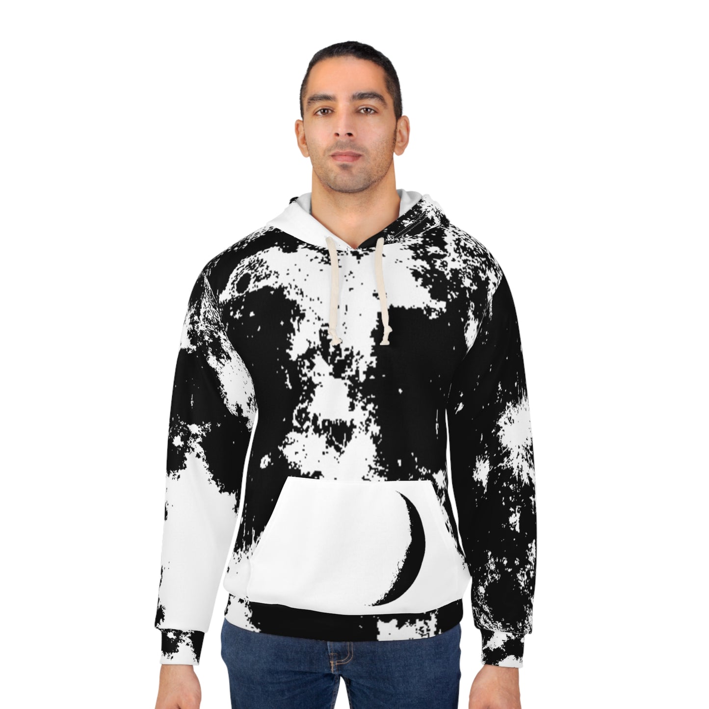 Moon Unisex Pullover Hoodie (AOP)