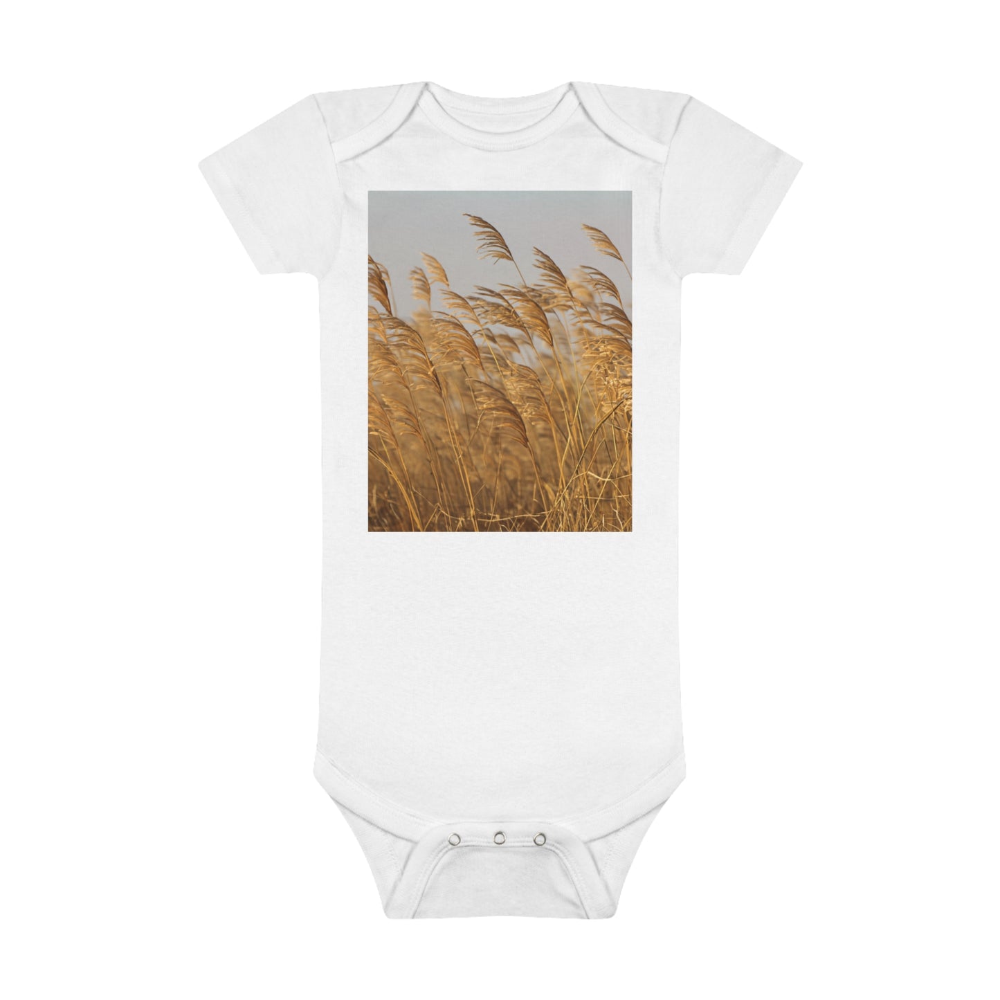 Golden Grass Onesie® Organic Baby Bodysuit