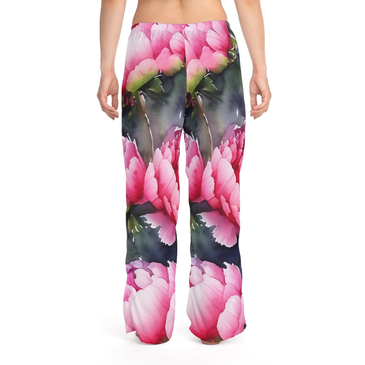 Peony Watercolor Women's Pajama Pants (AOP)