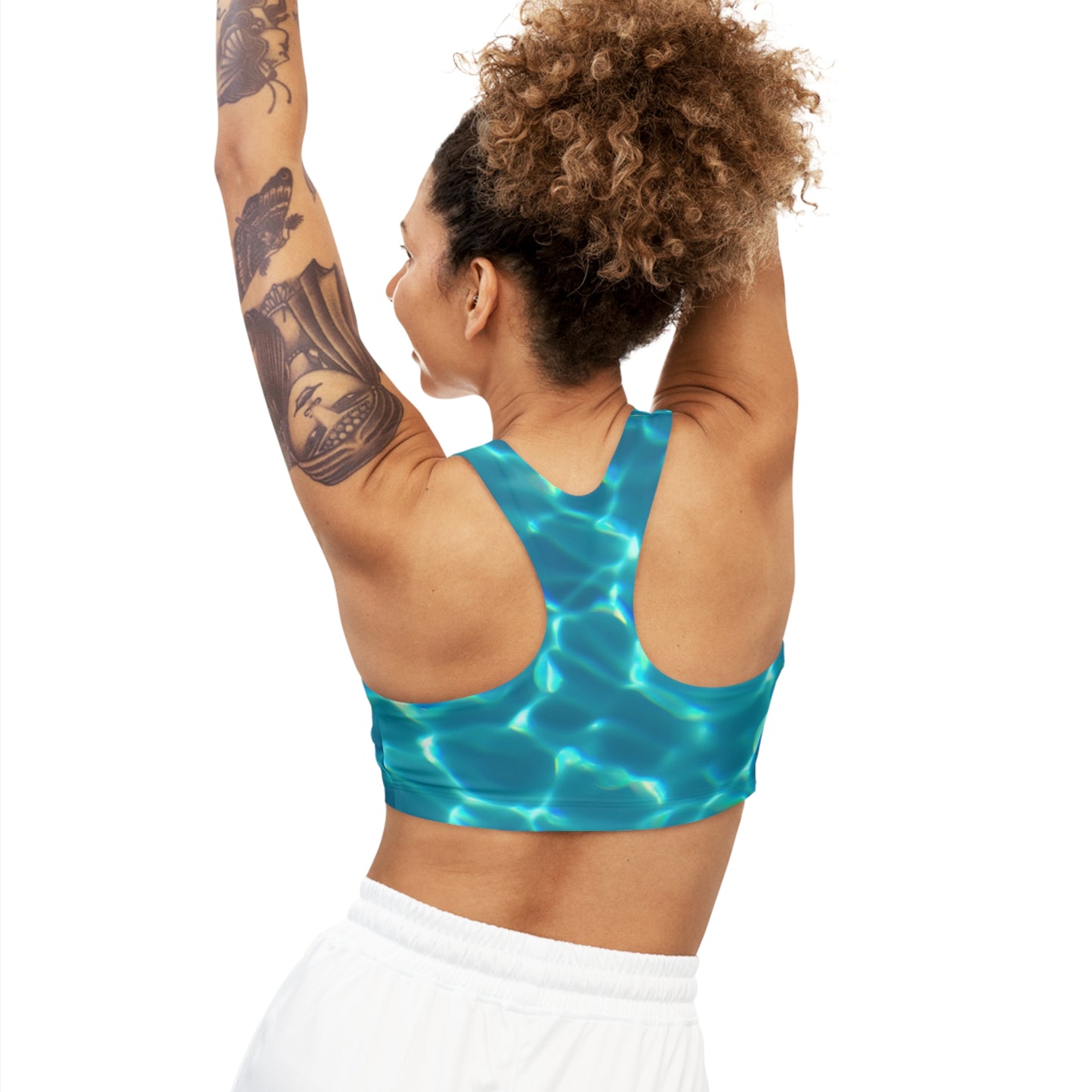 Water Seamless Sports Bra (AOP)