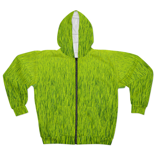 Grass Unisex Zip Hoodie (AOP)