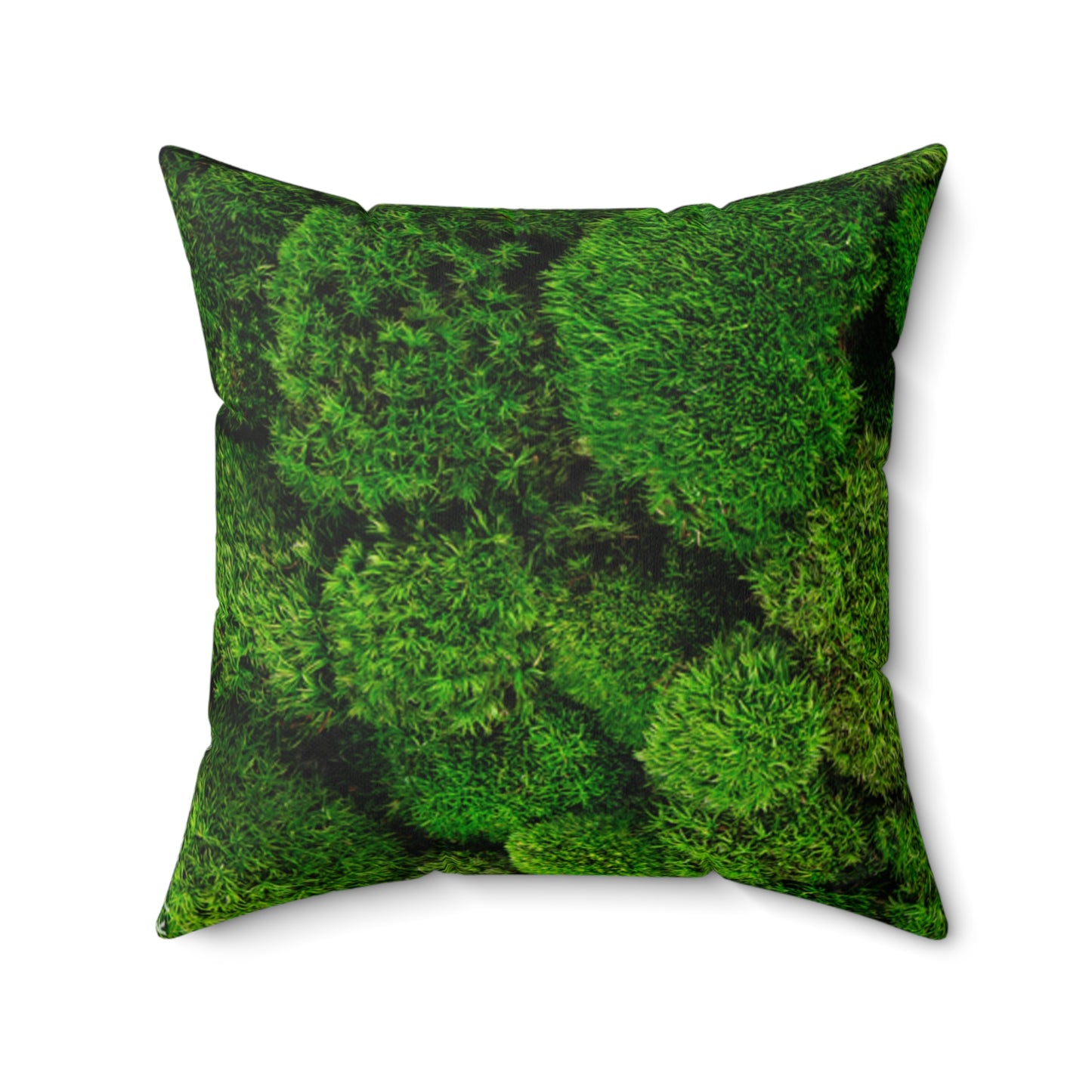 Moss Faux Suede Square Pillow