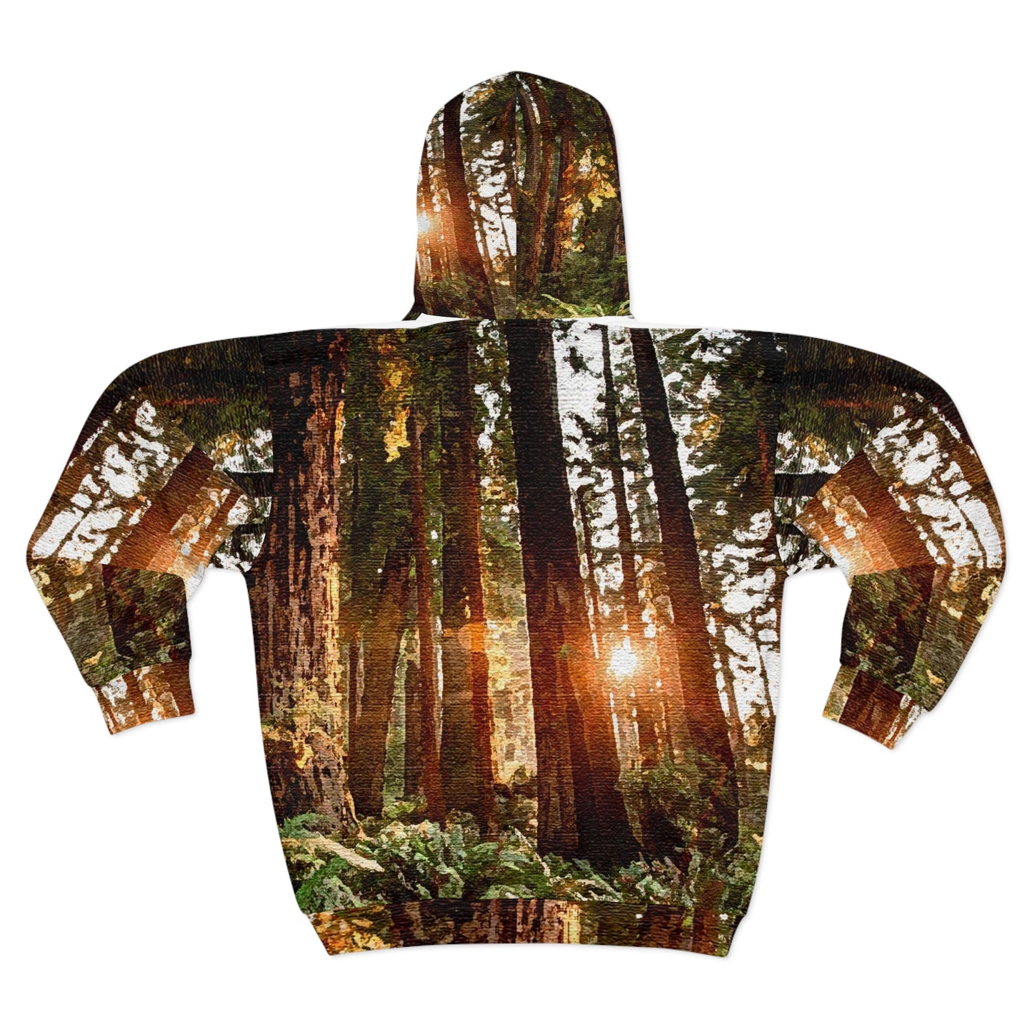 Forest Unisex Zip Hoodie (AOP)