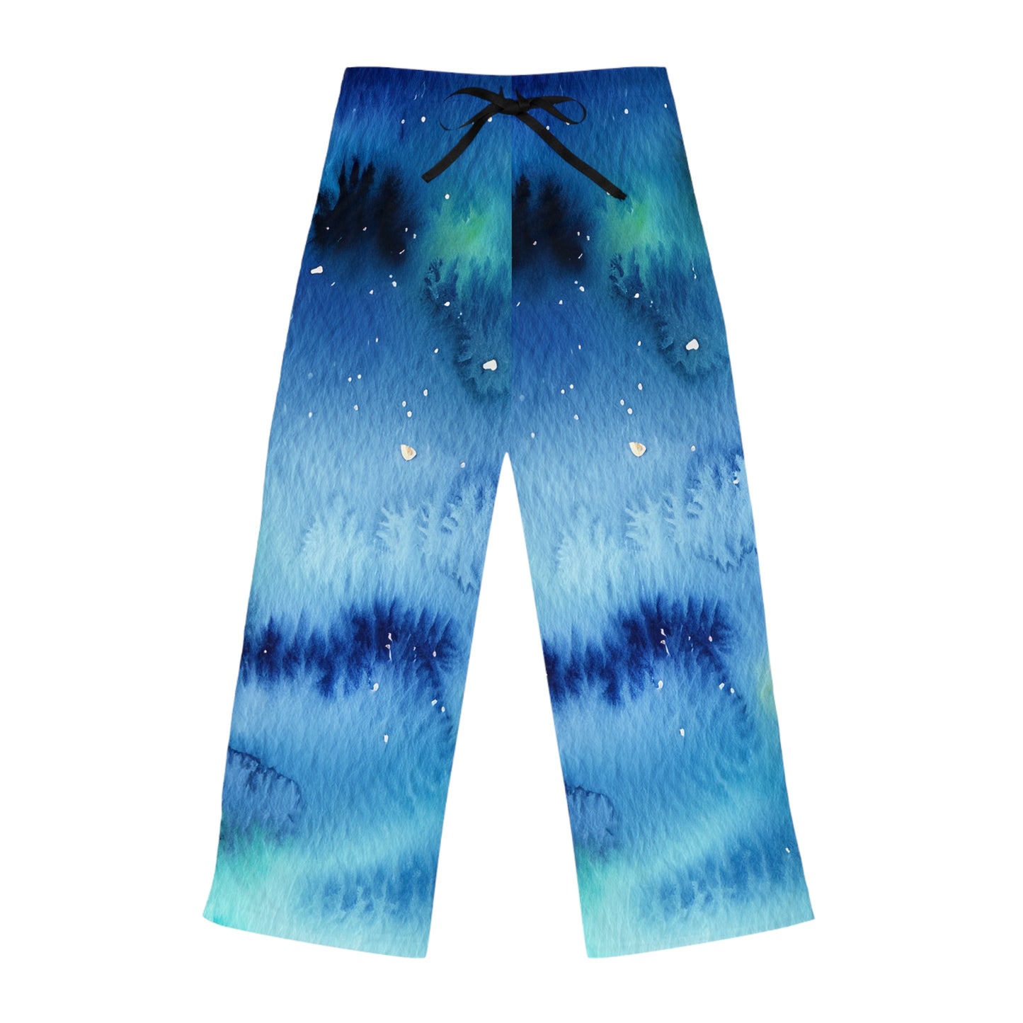 Night Watercolor Women's Pajama Pants (AOP)