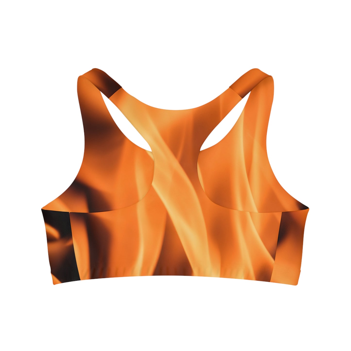 Fire Seamless Sports Bra (AOP)